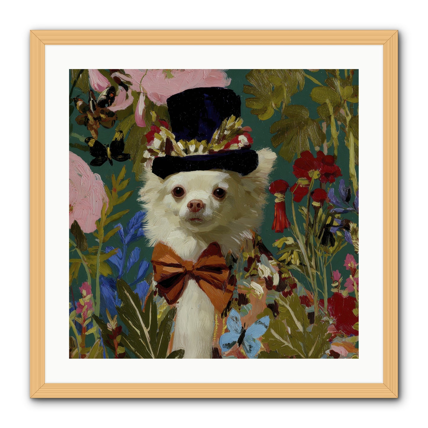 The Dappled Blazer -- Framed Print - Natural 24x24