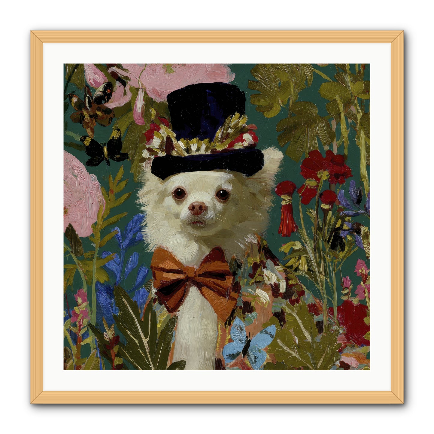 The Dappled Blazer -- Framed Print - Natural 30x30