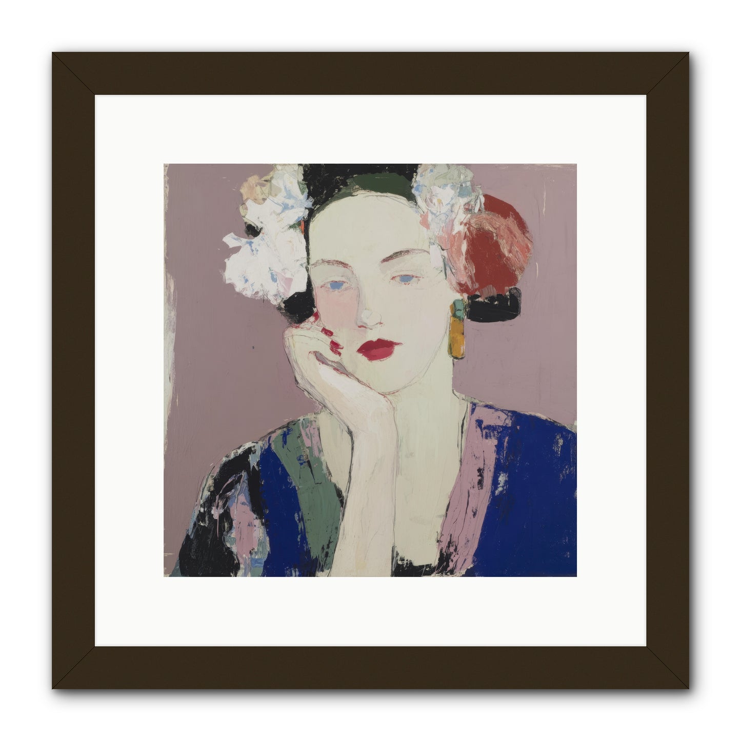 The Daydreamer's Companion -- Framed Print - Black 12x12