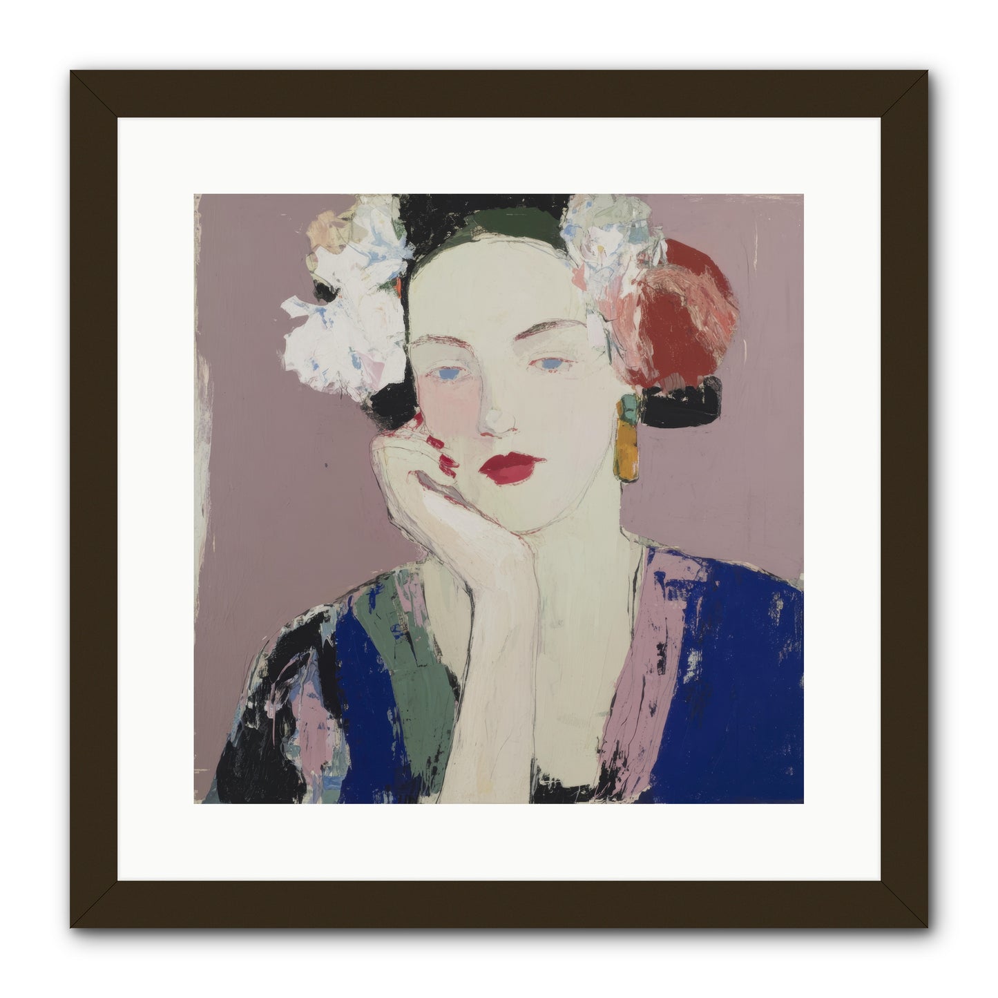The Daydreamer's Companion -- Framed Print - Black 16x16