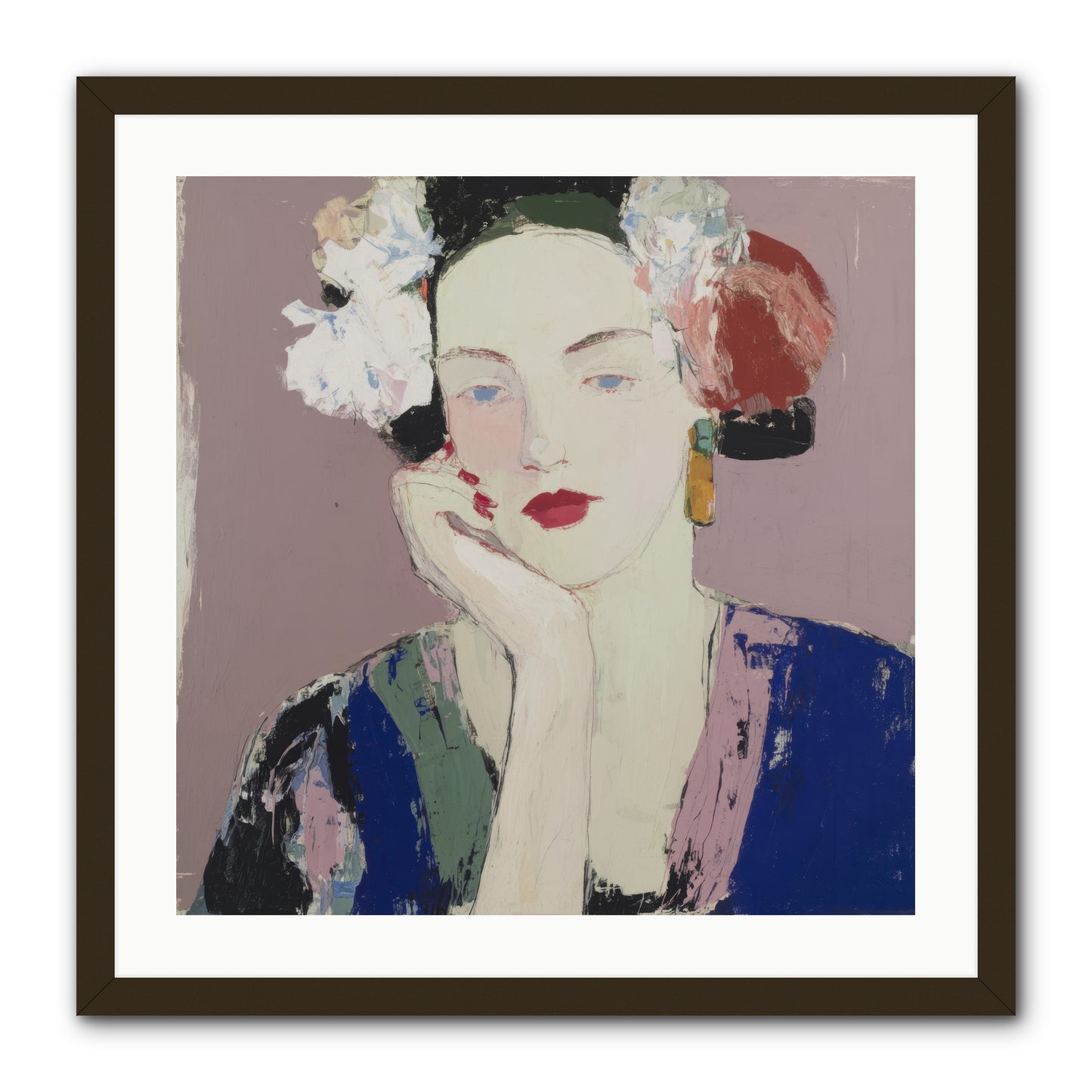 The Daydreamer's Companion -- Framed Print - Black 24x24