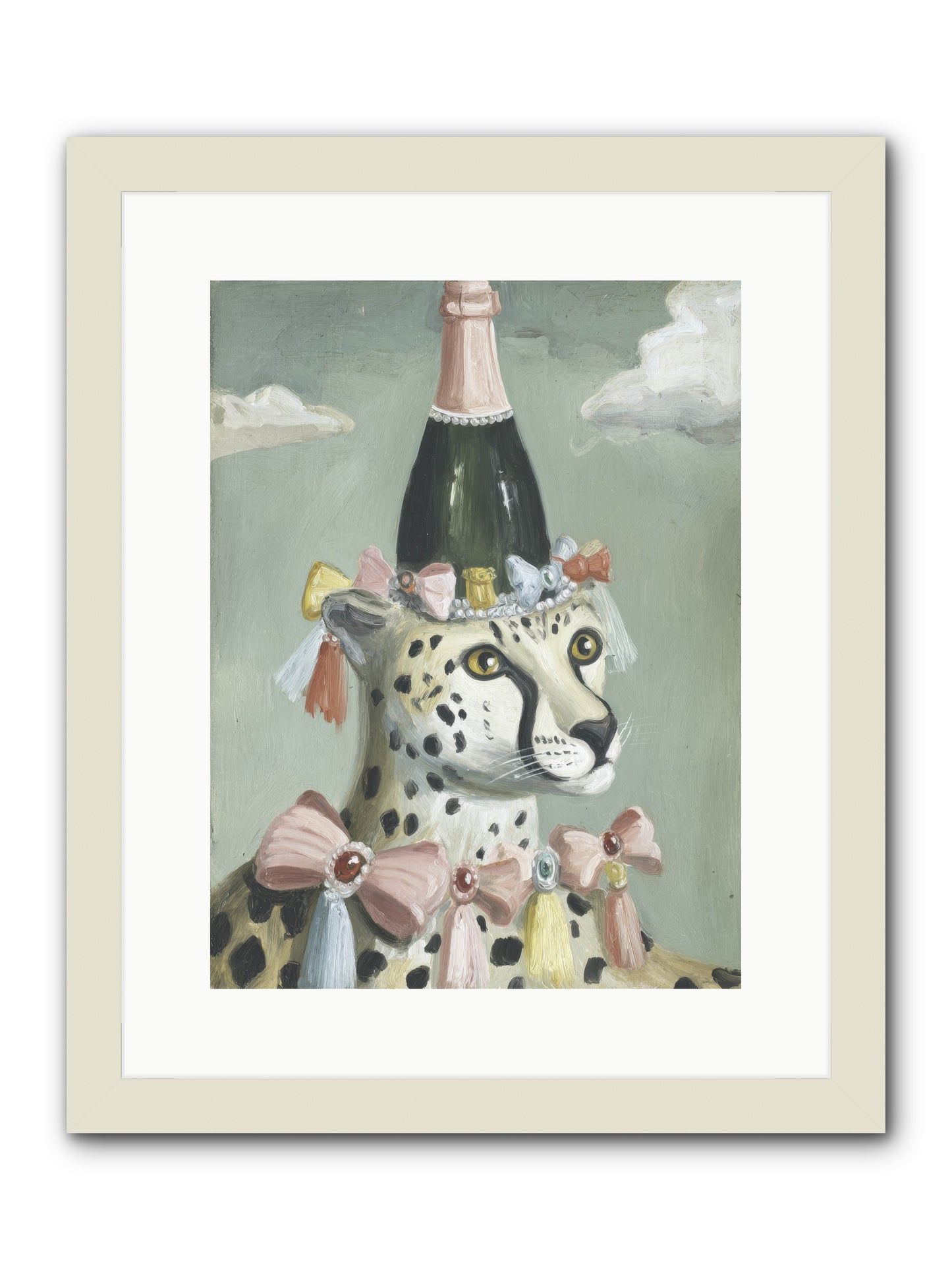 The Dazzling Interlude -- Framed Print - White 12x16