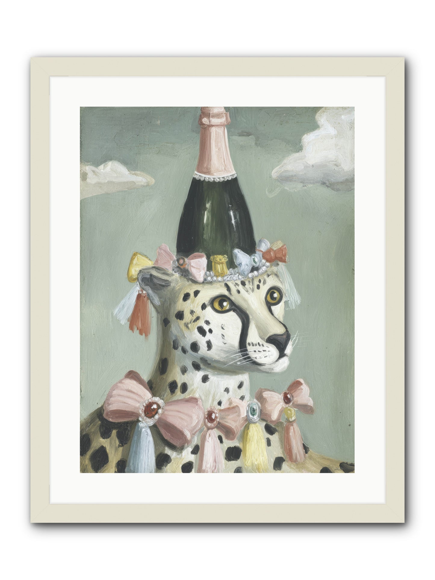 The Dazzling Interlude -- Framed Print - White 18x24