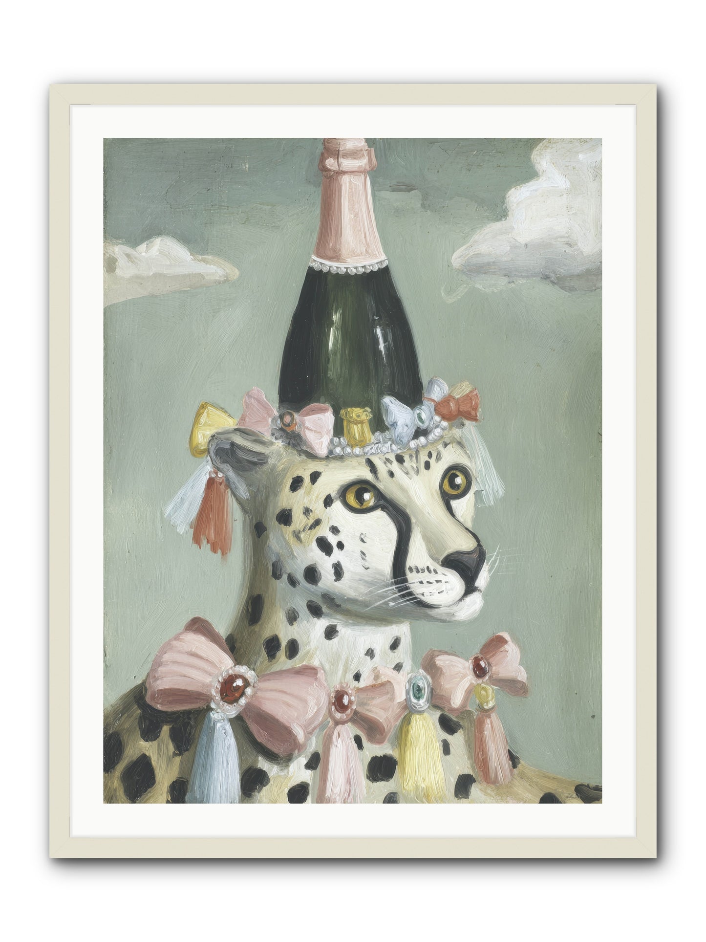 The Dazzling Interlude -- Framed Print - White 30x40