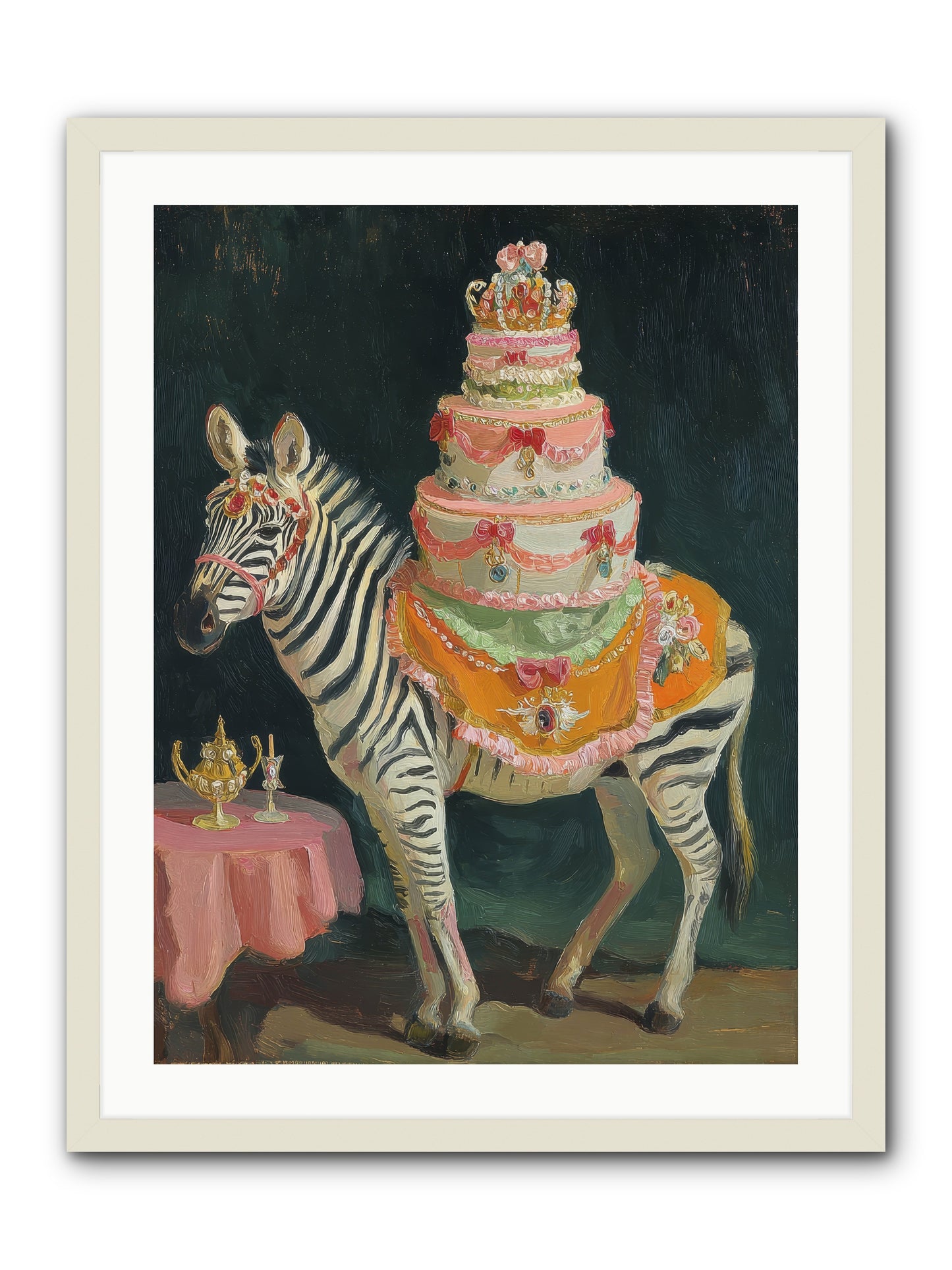 The Decadent Interlude -- Framed Print - White 24x32