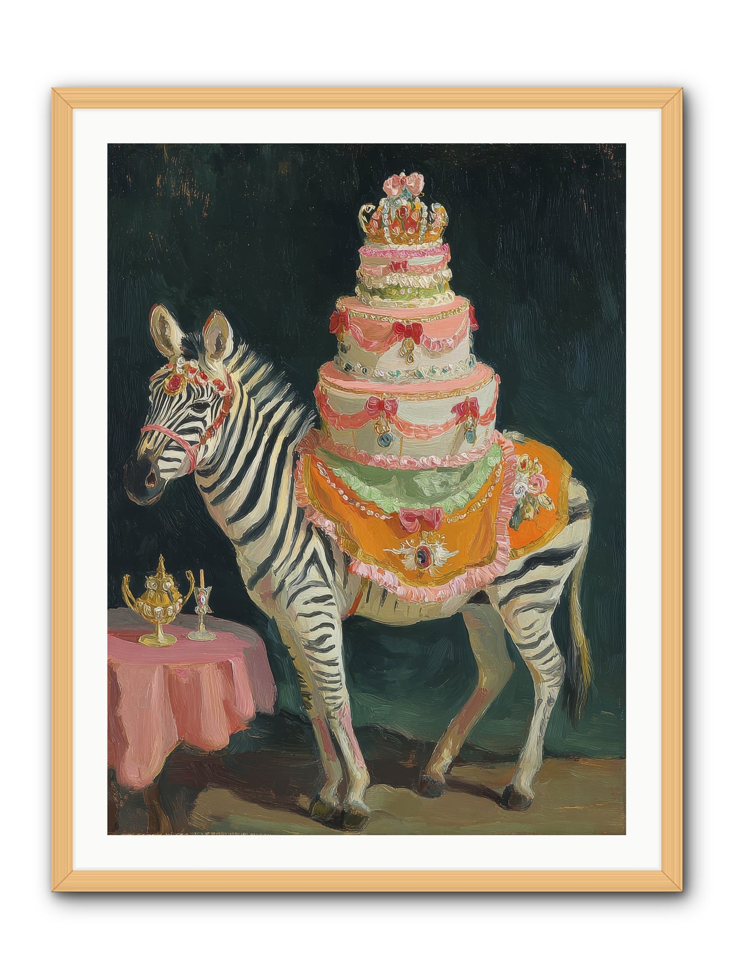 The Decadent Interlude -- Framed Print - Natural 30x40