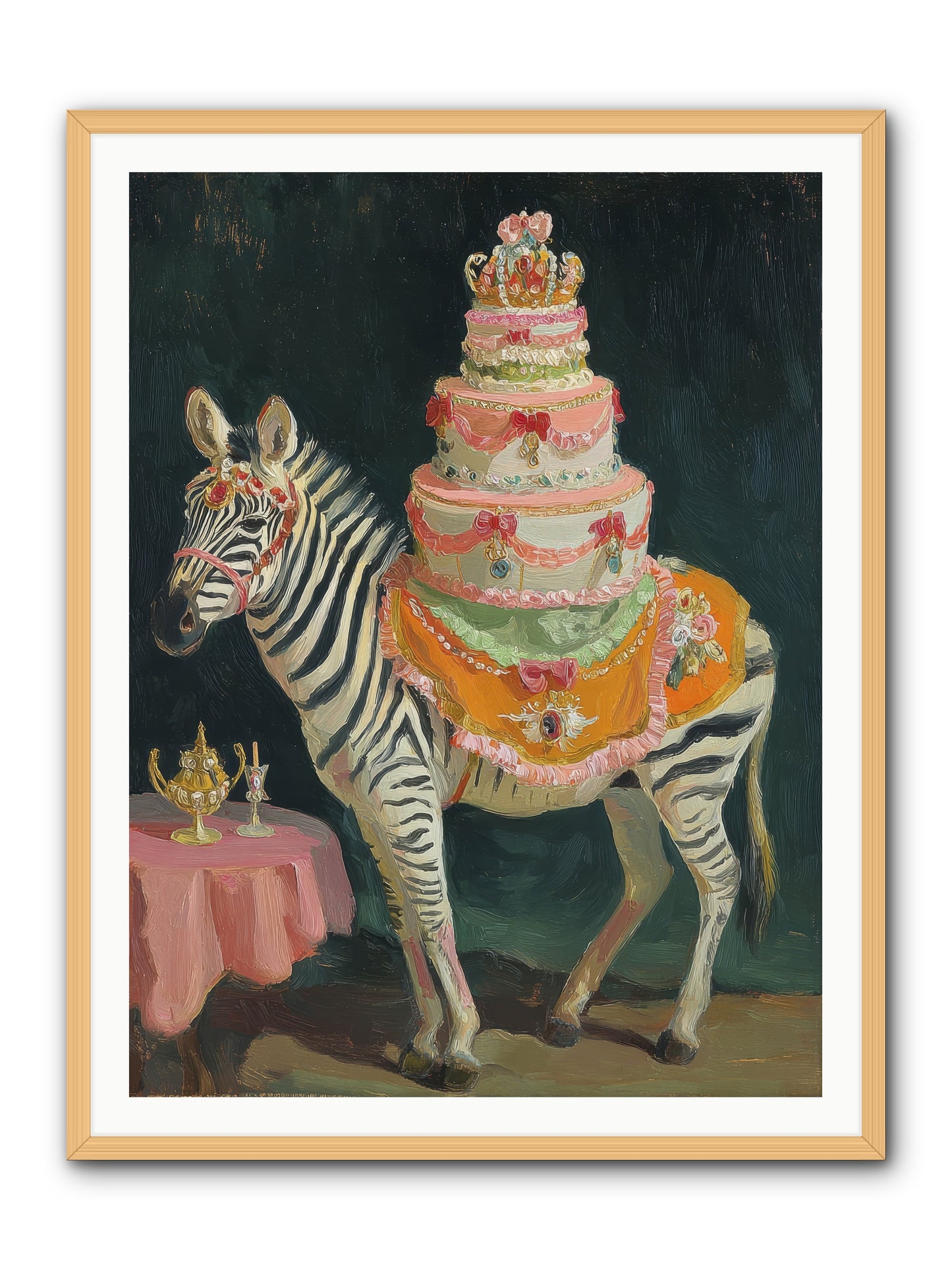 The Decadent Interlude -- Framed Print - Natural 36x48