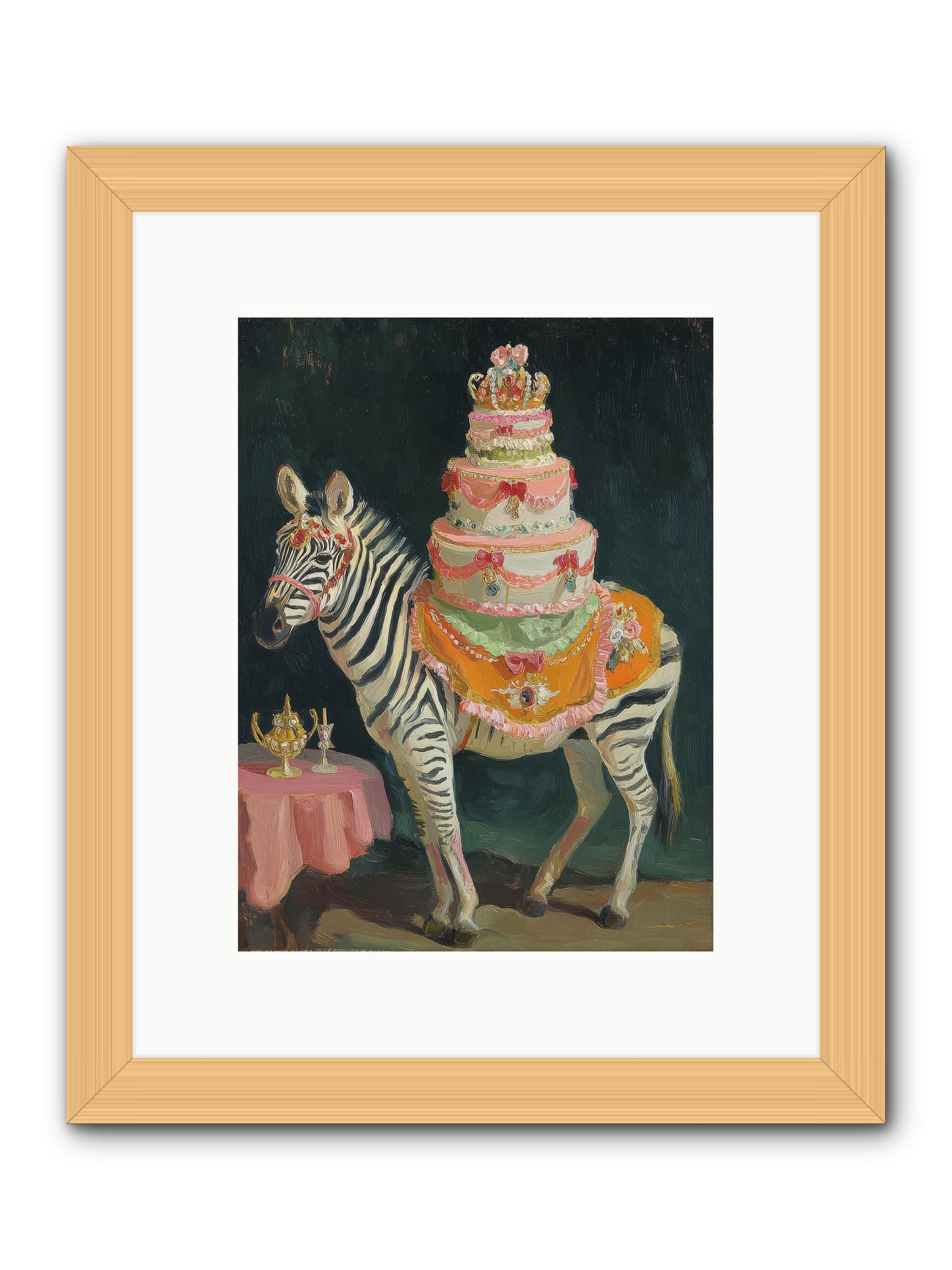 The Decadent Interlude -- Framed Print - Natural 9x12