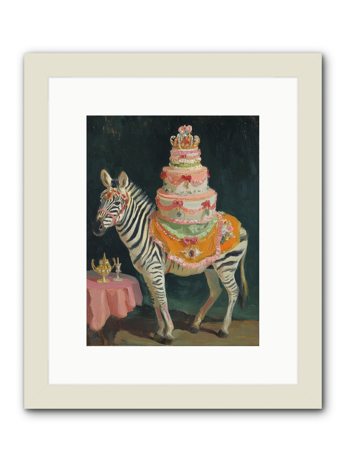 The Decadent Interlude -- Framed Print - White 9x12