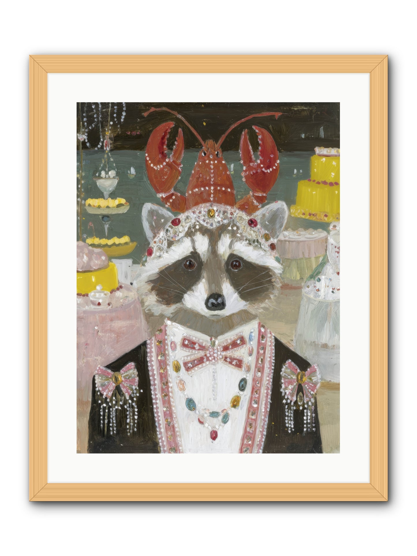 The Delicious Hour -- Framed Print - Natural 18x24