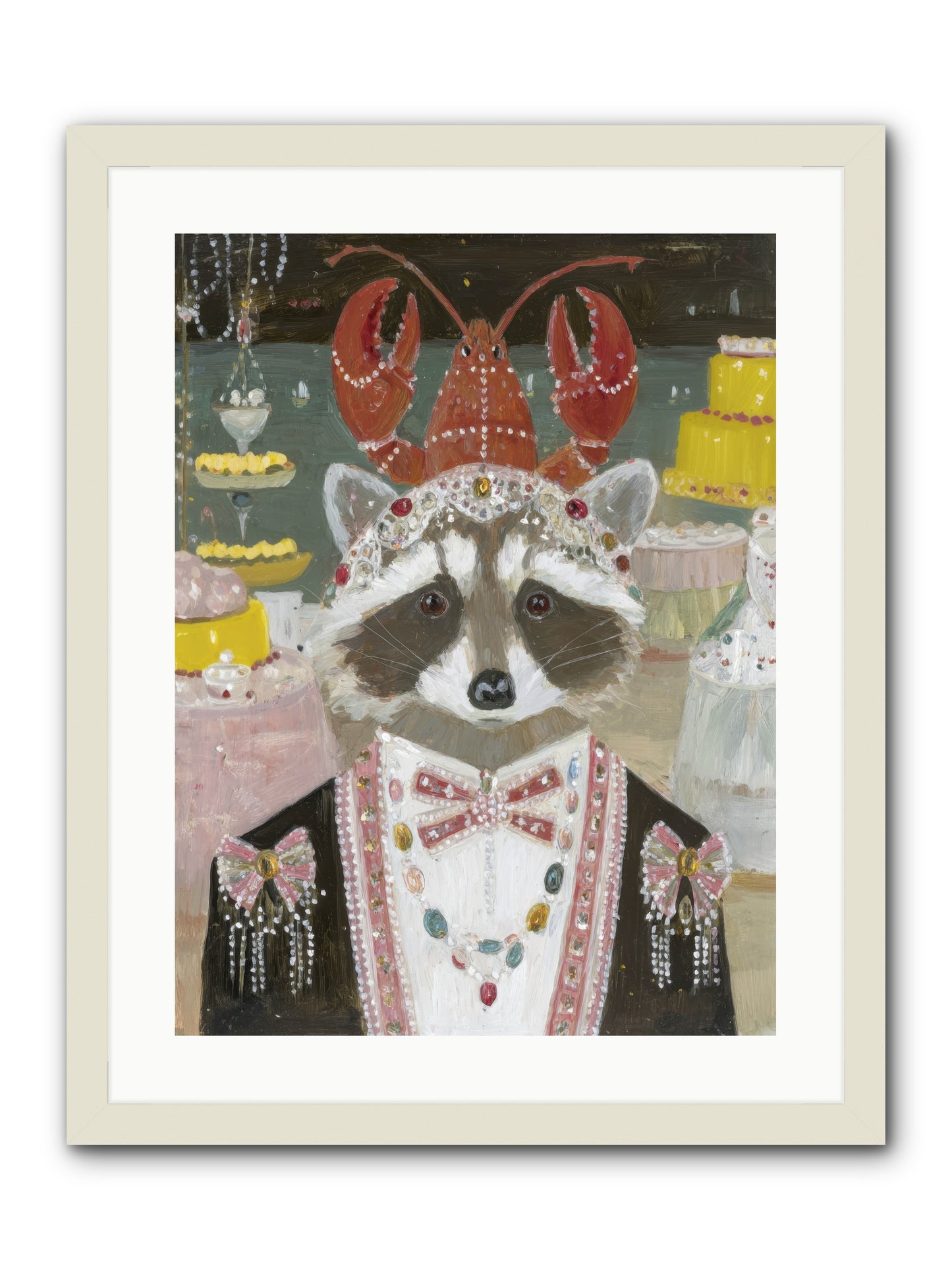 The Delicious Hour -- Framed Print - White 18x24