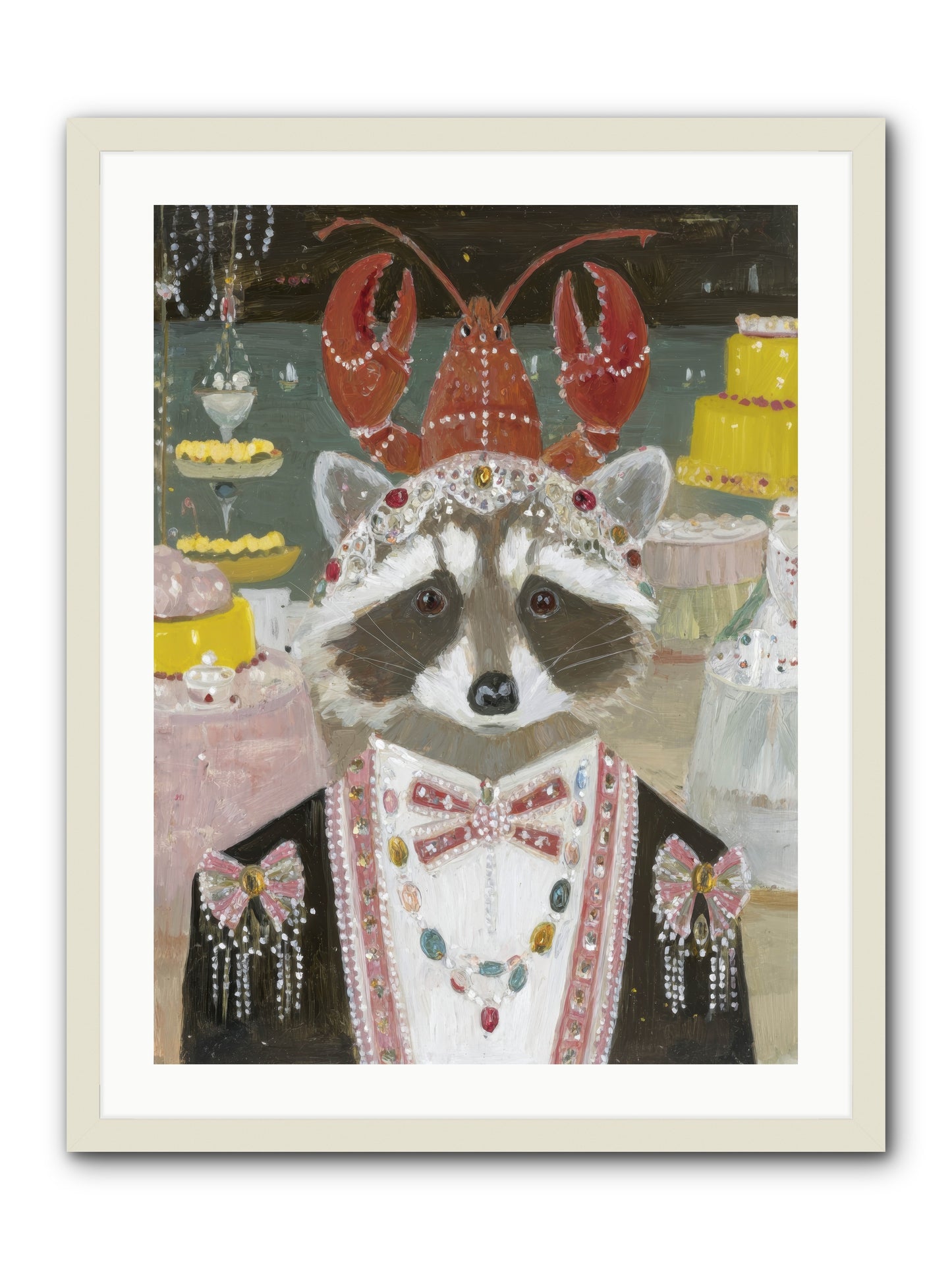 The Delicious Hour -- Framed Print - White 24x32