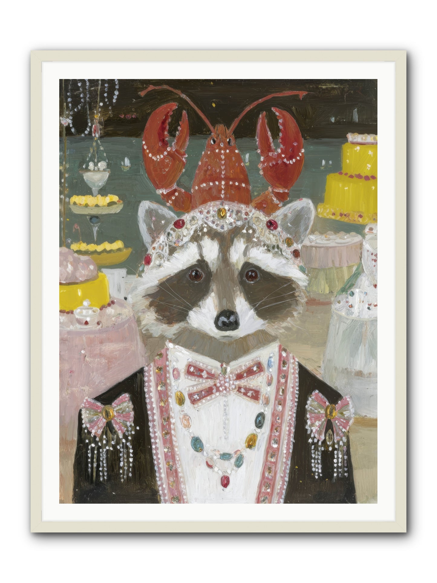 The Delicious Hour -- Framed Print - White 36x48