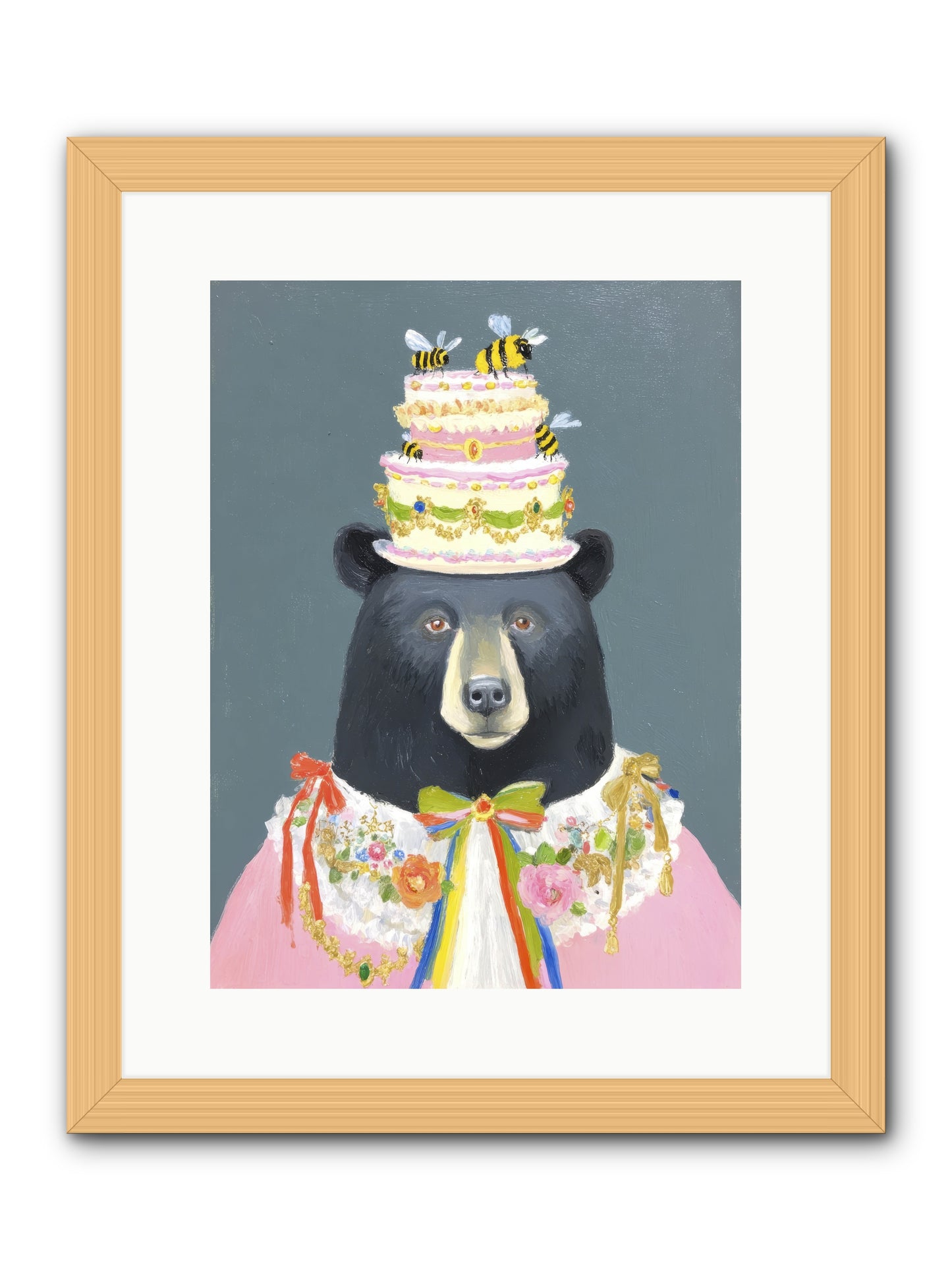 The Delightful Affair -- Framed Print - Natural 12x16