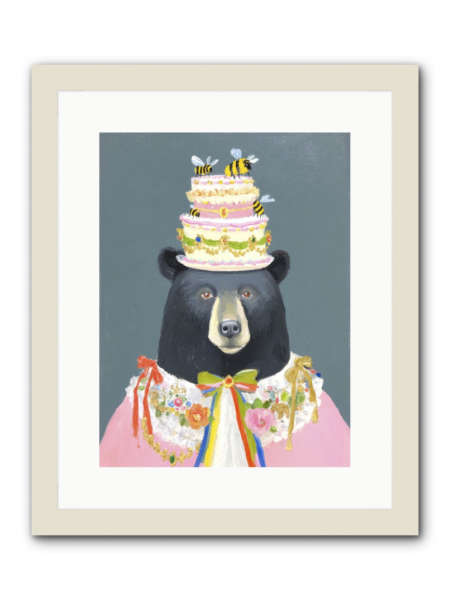 The Delightful Affair -- Framed Print - White 12x16