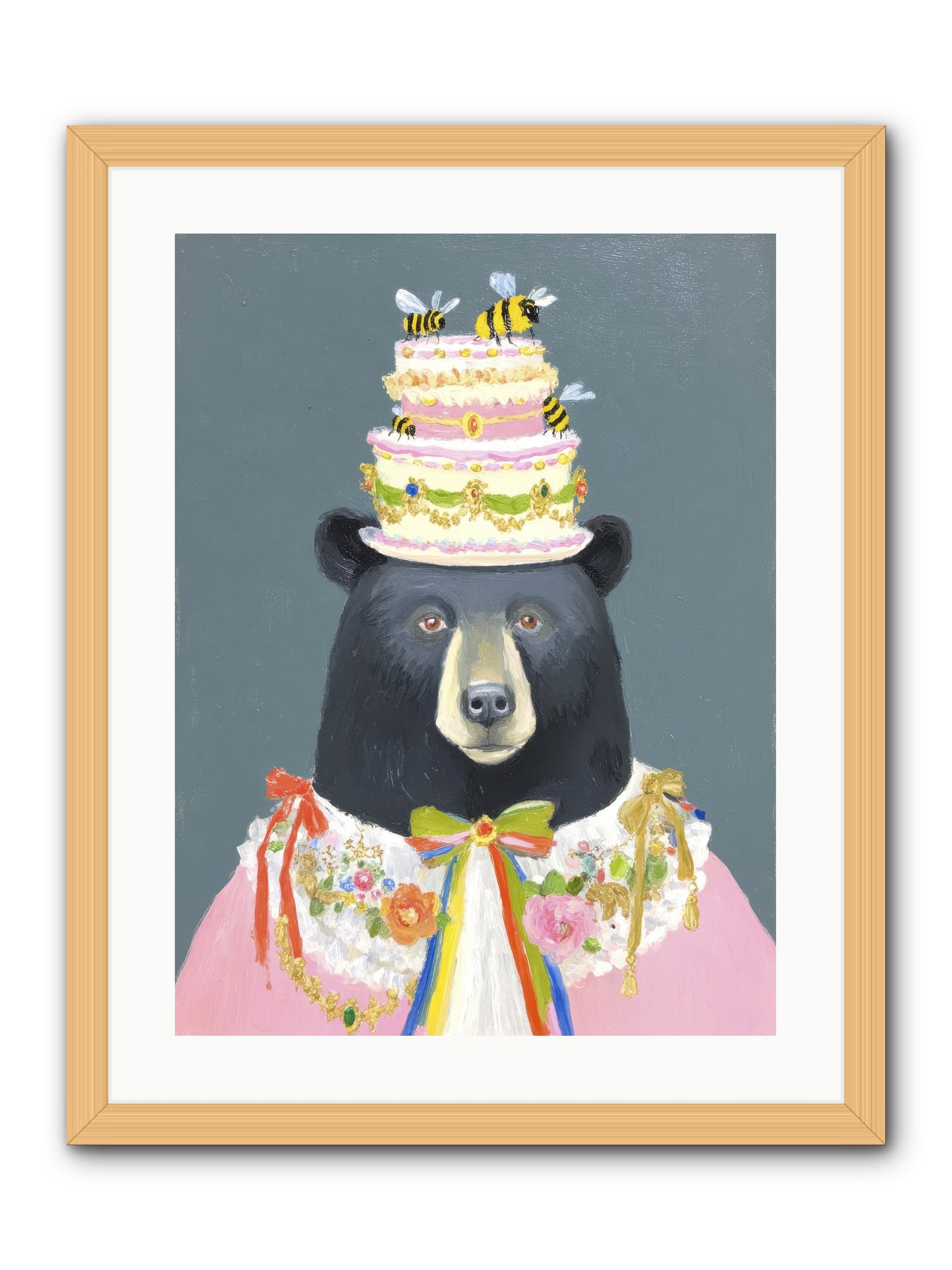 The Delightful Affair -- Framed Print - Natural 18x24