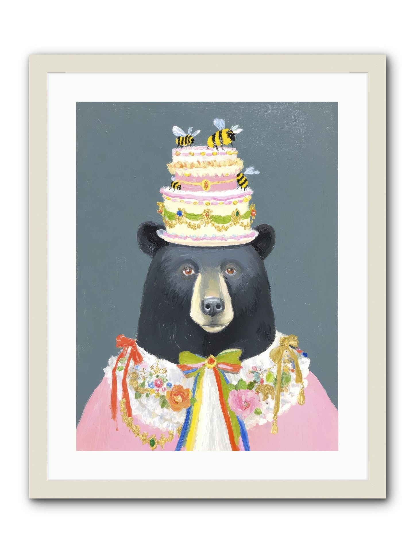 The Delightful Affair -- Framed Print - White 18x24