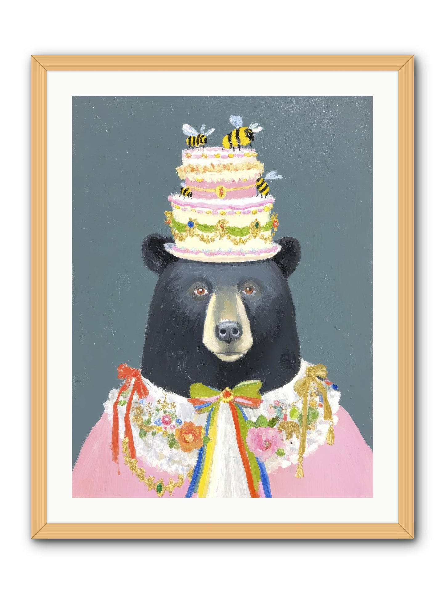 The Delightful Affair -- Framed Print - Natural 24x32