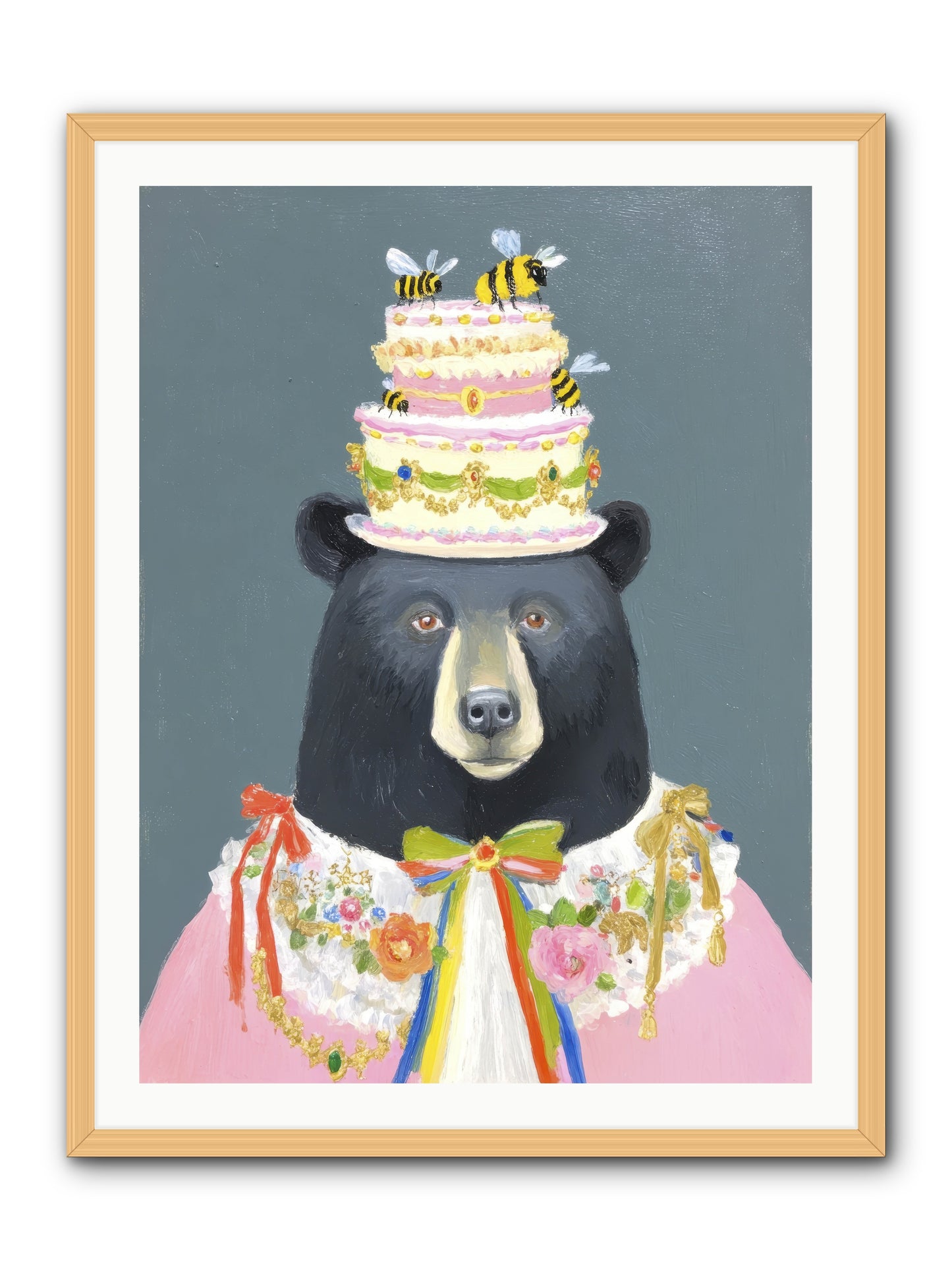 The Delightful Affair -- Framed Print - Natural 30x40