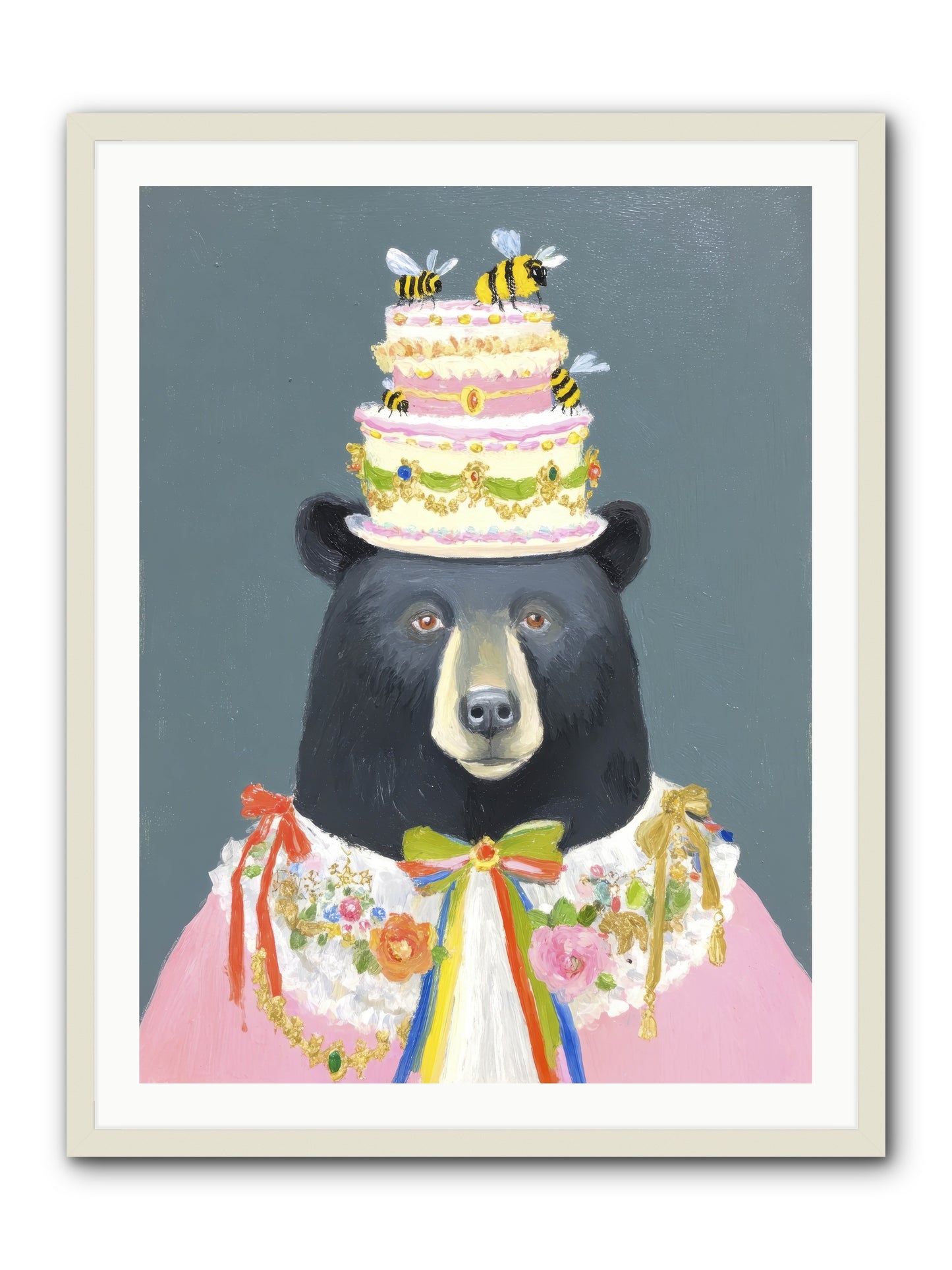 The Delightful Affair -- Framed Print - White 30x40