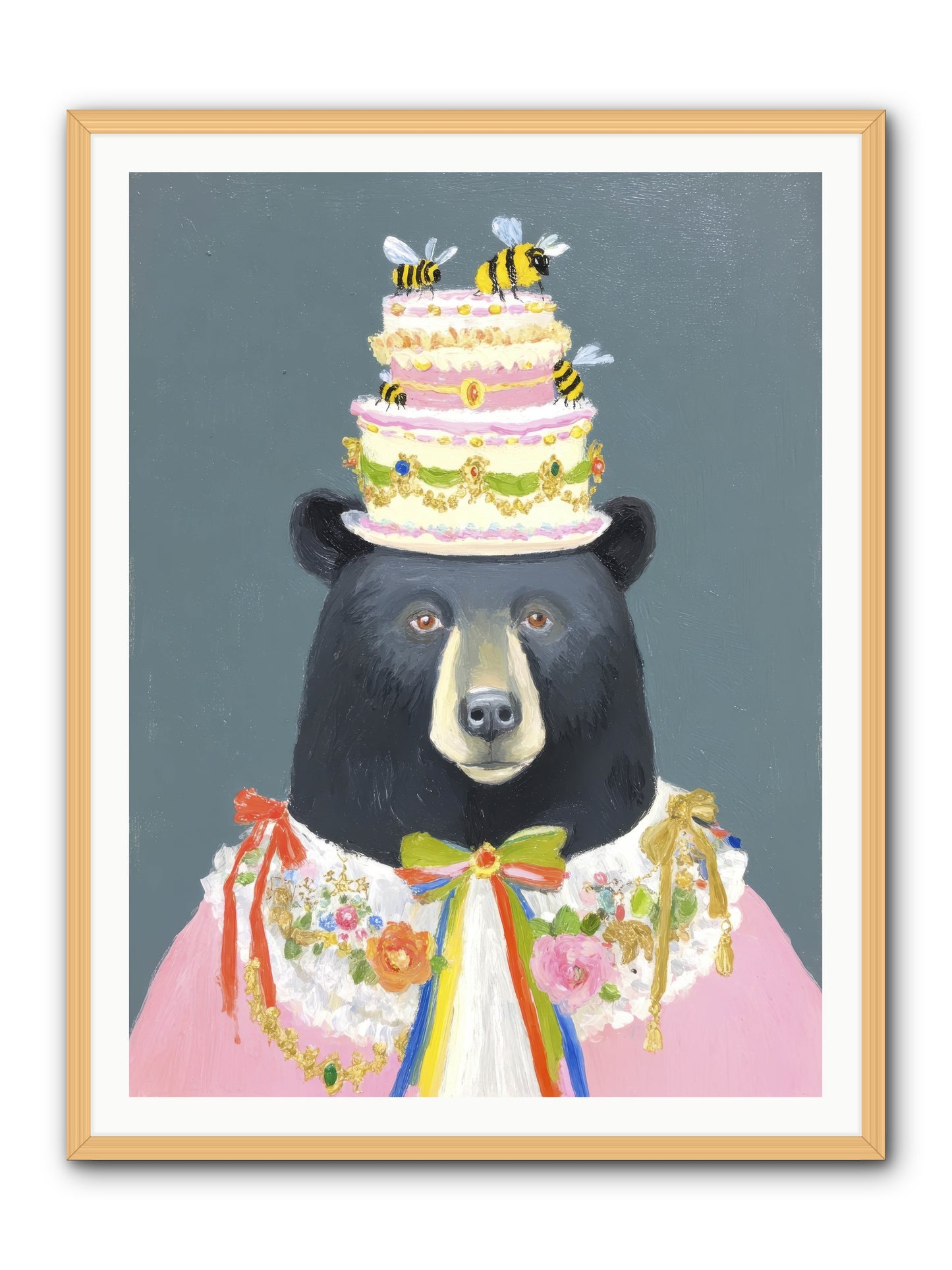 The Delightful Affair -- Framed Print - Natural 36x48