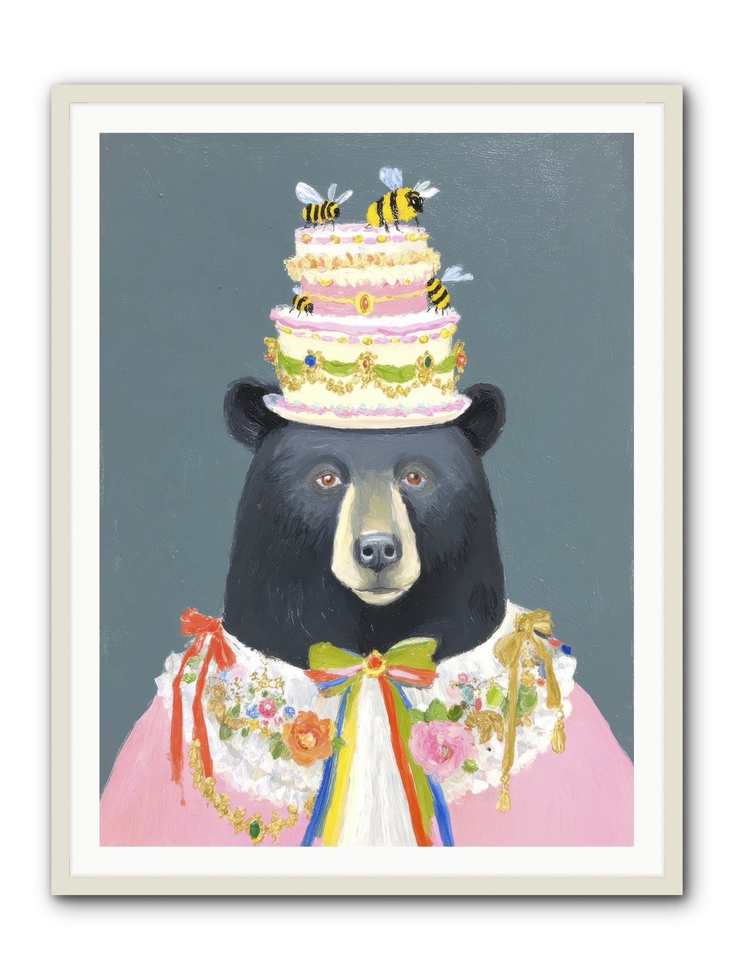 The Delightful Affair -- Framed Print - White 36x48