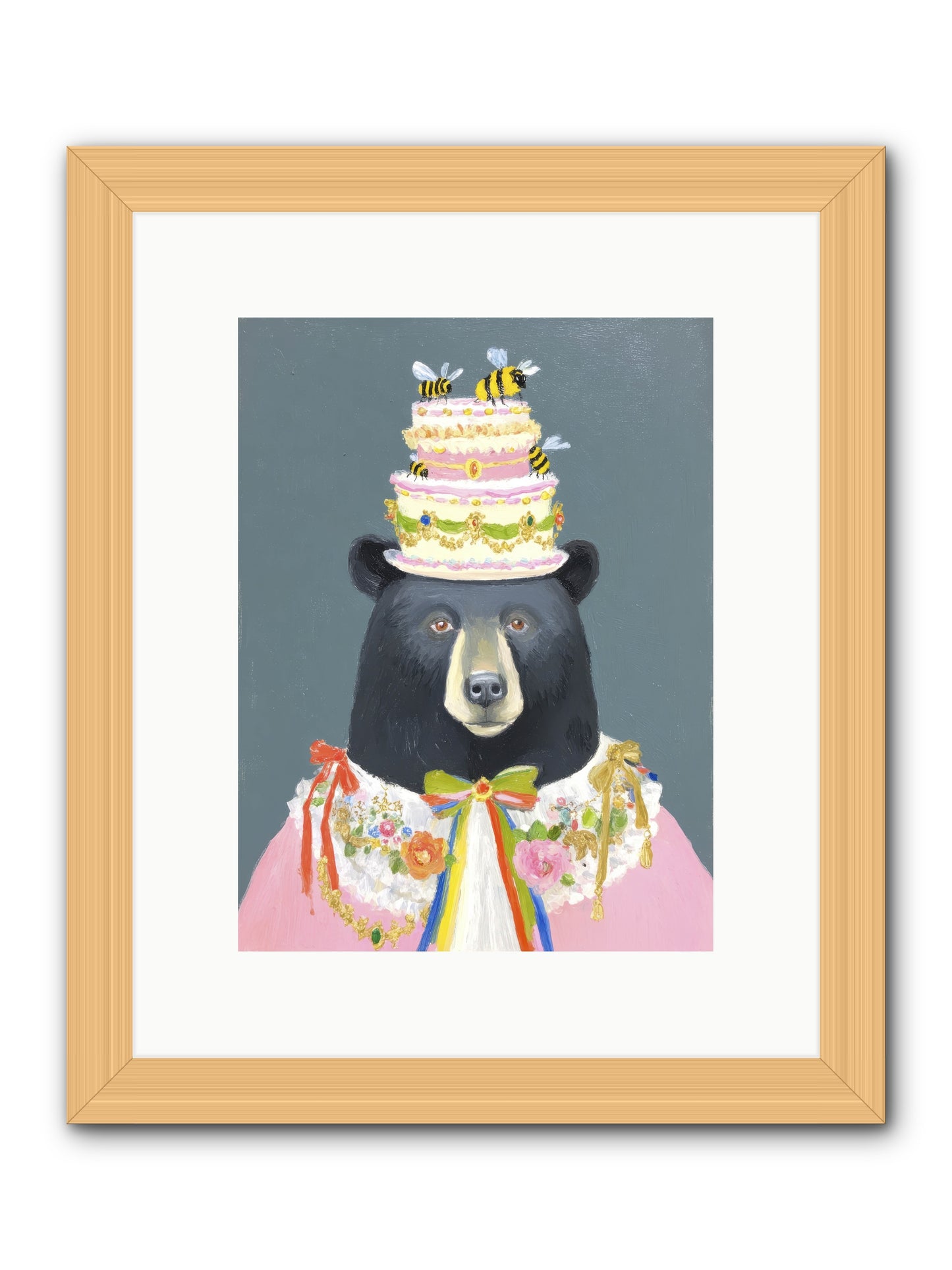 The Delightful Affair -- Framed Print - Natural 9x12