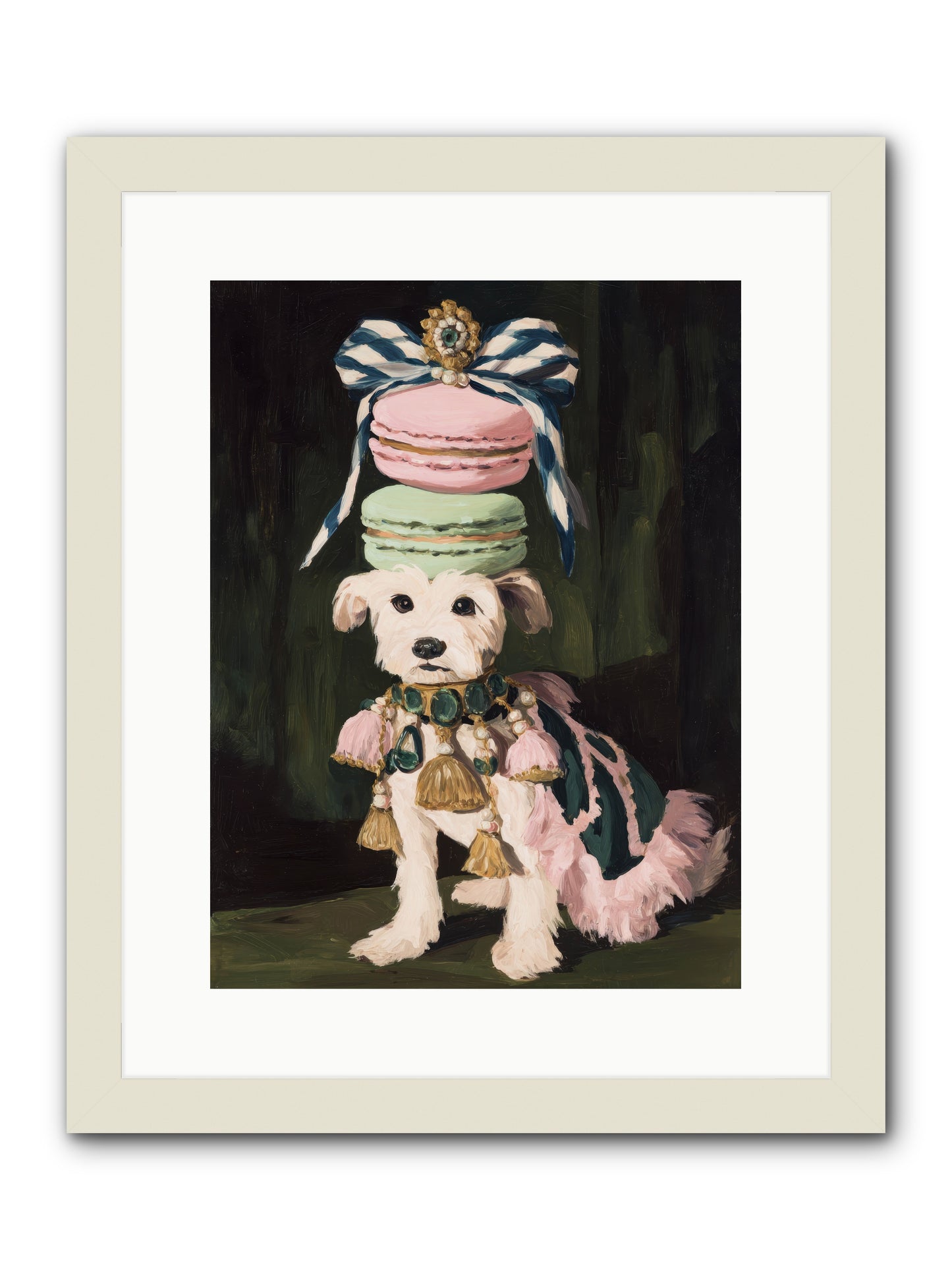 The Delirious Hour -- Framed Print - White 12x16