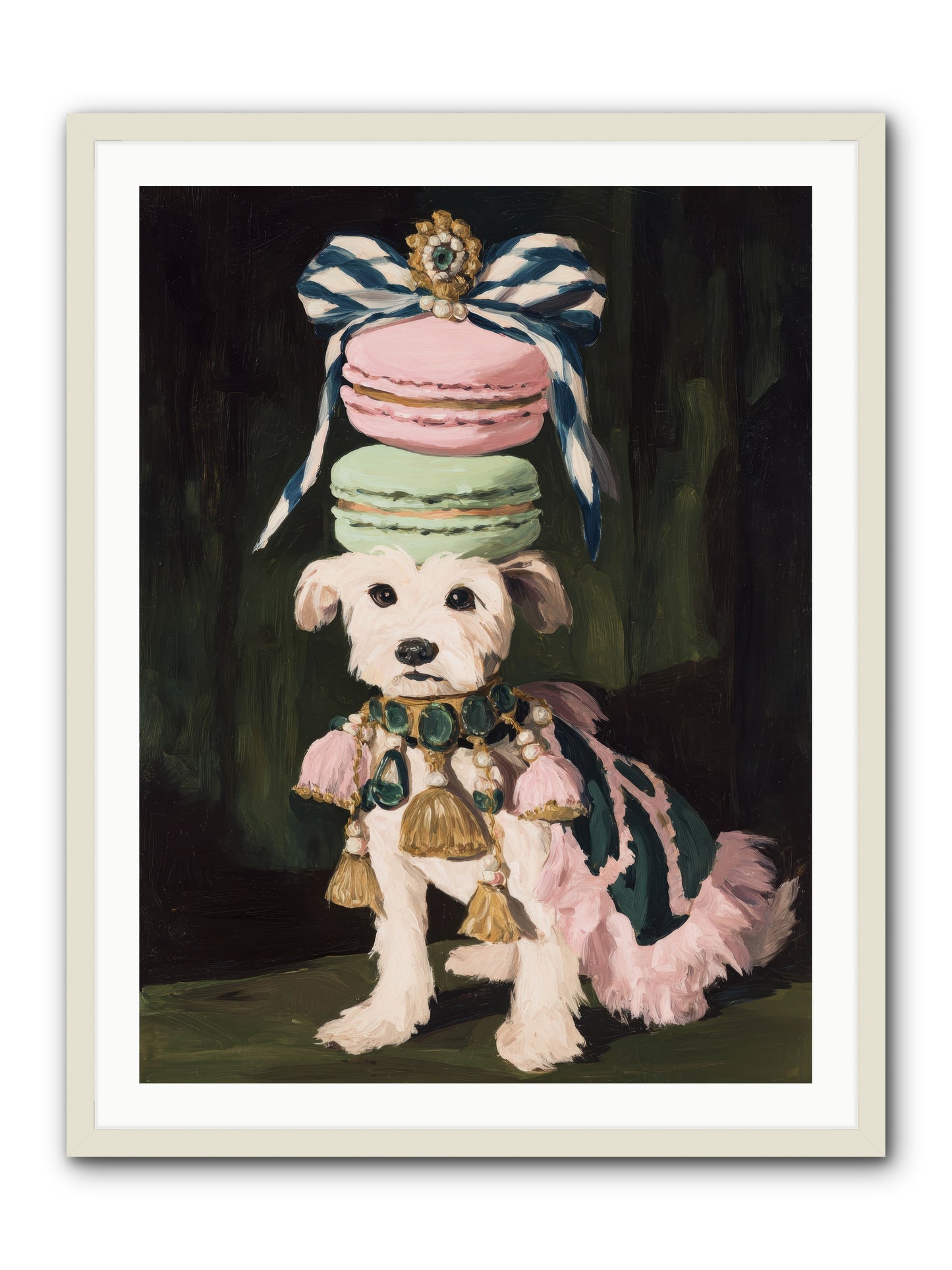 The Delirious Hour -- Framed Print - White 30x40