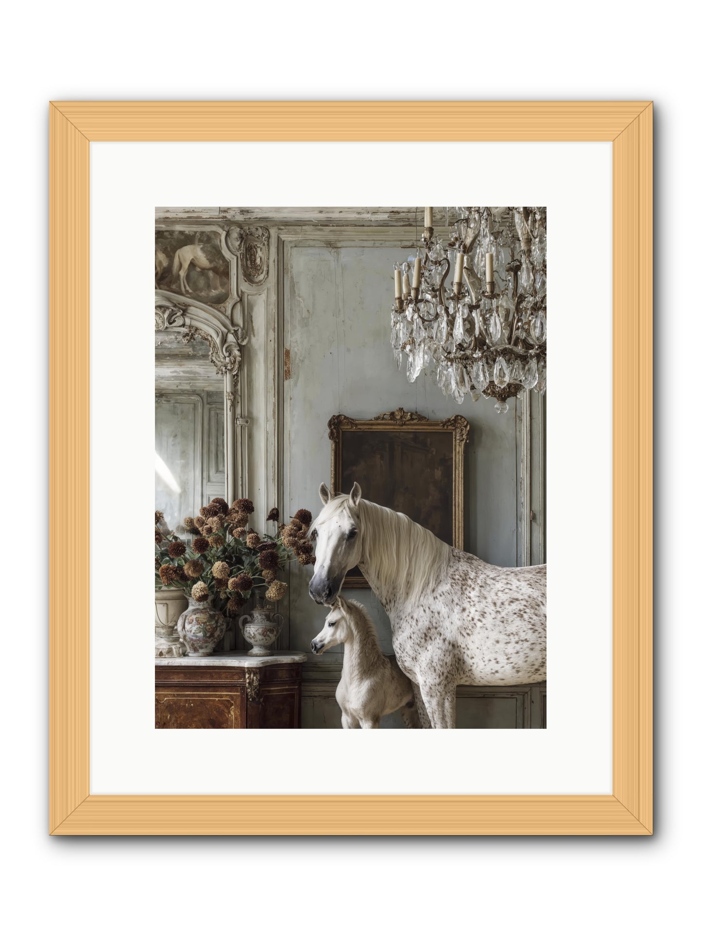 The Diminutive Duchess -- Framed Print - Natural 12x16