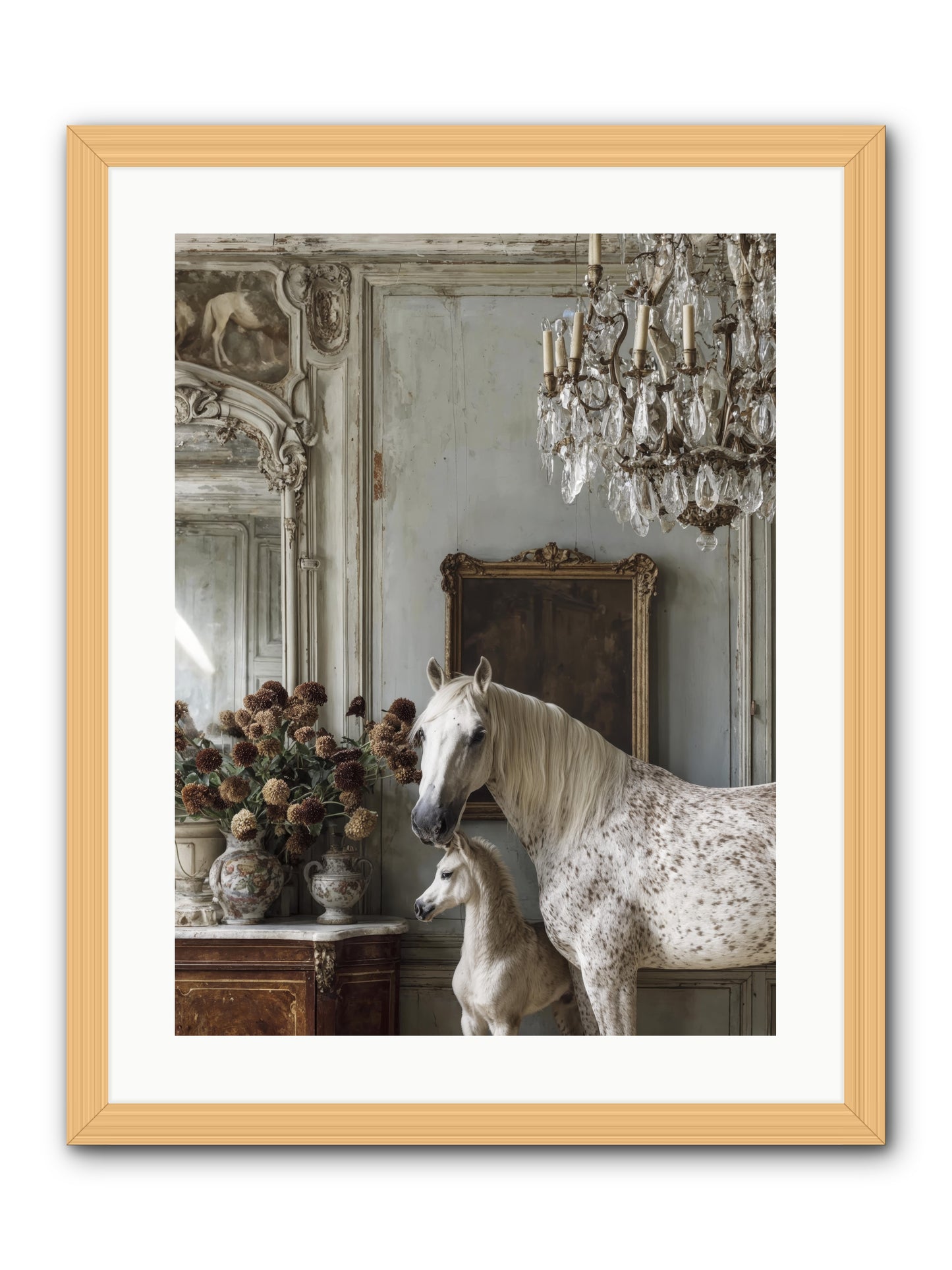 The Diminutive Duchess -- Framed Print - Natural 18x24