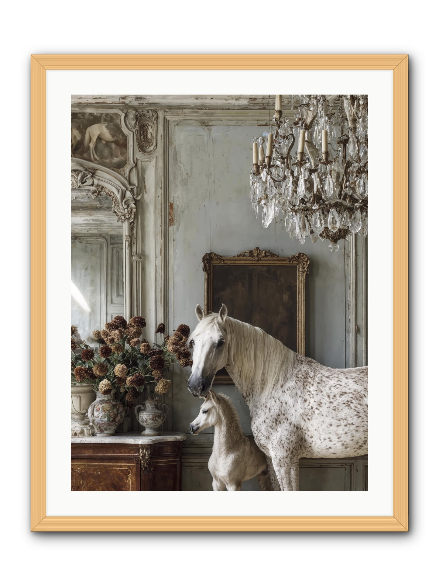The Diminutive Duchess -- Framed Print - Natural 24x32