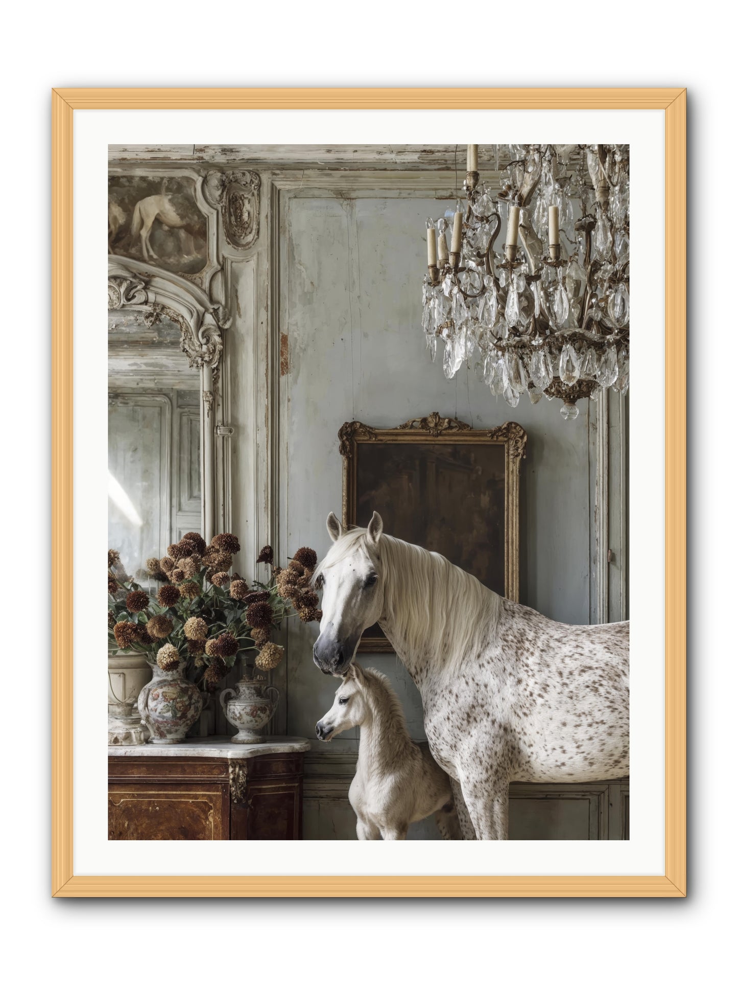 The Diminutive Duchess -- Framed Print - Natural 30x40
