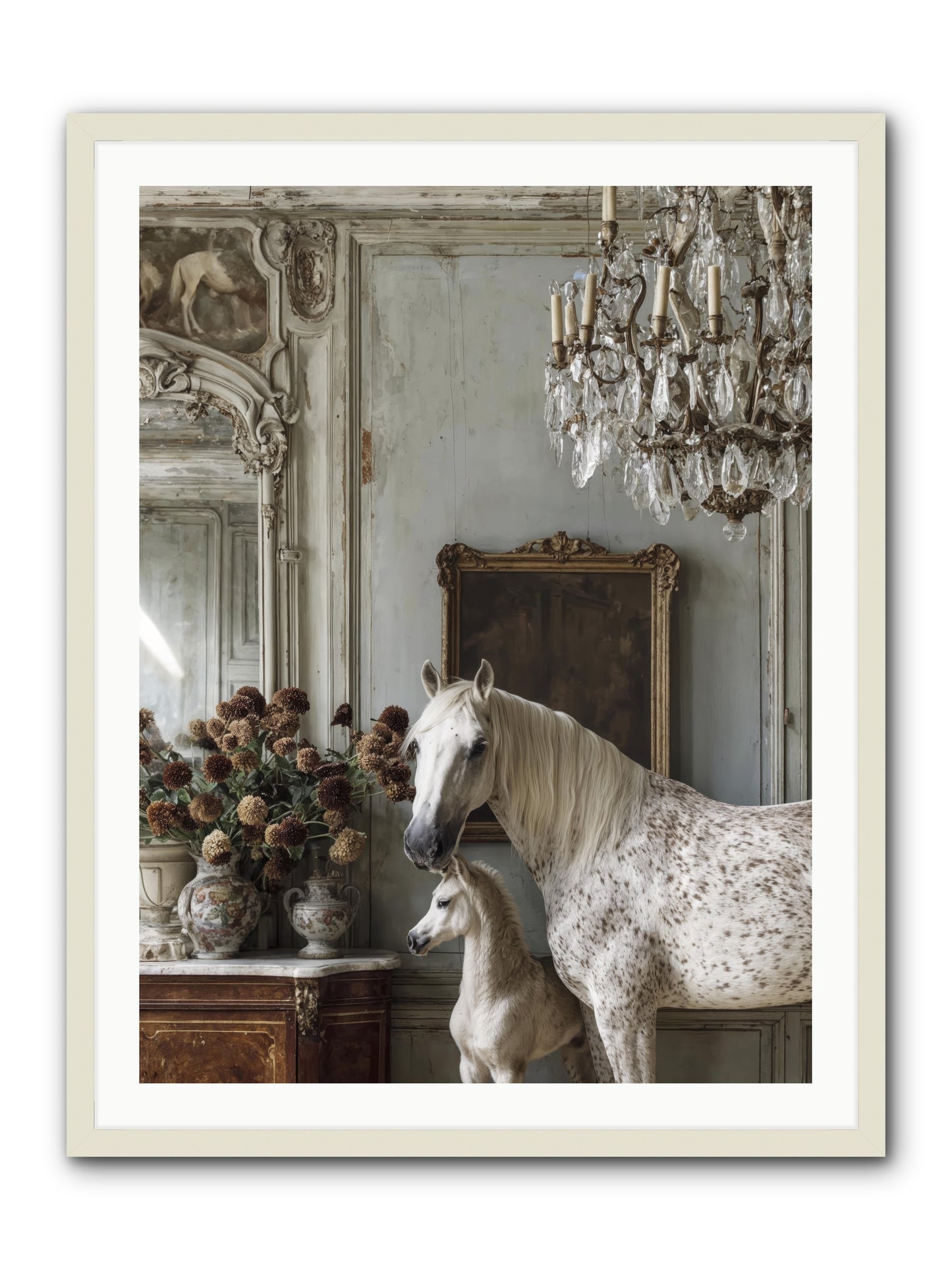 The Diminutive Duchess -- Framed Print - White 30x40