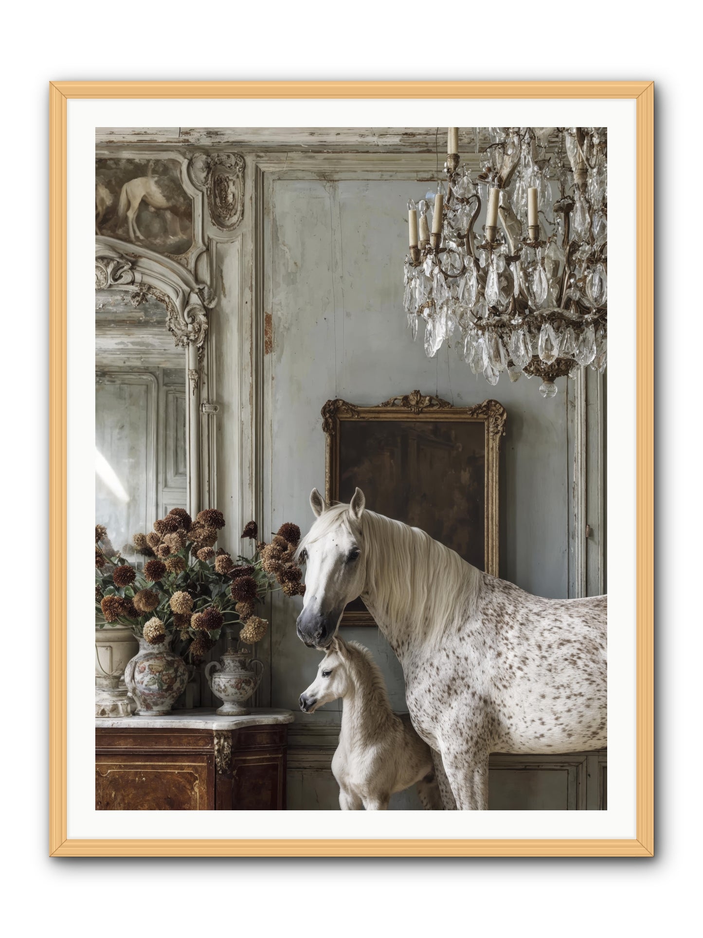 The Diminutive Duchess -- Framed Print - Natural 36x48