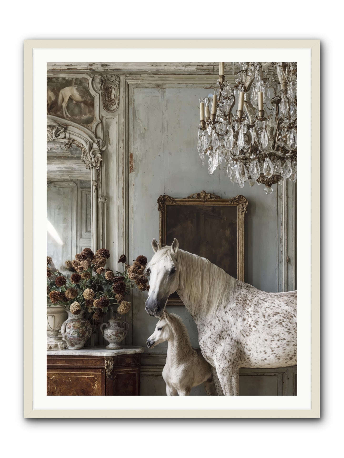 The Diminutive Duchess -- Framed Print - White 36x48