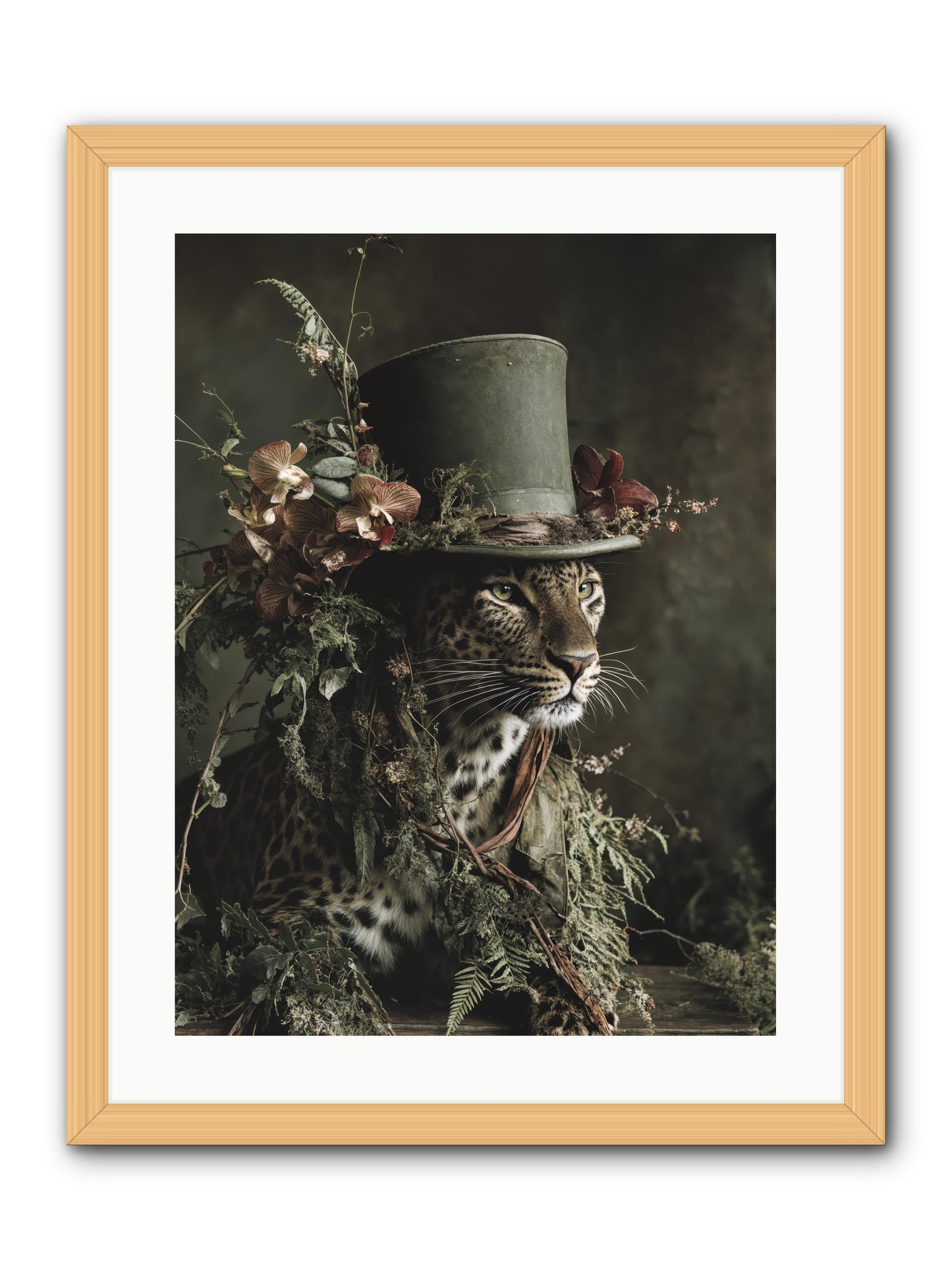The Divine Manor -- Framed Print - Natural 18x24