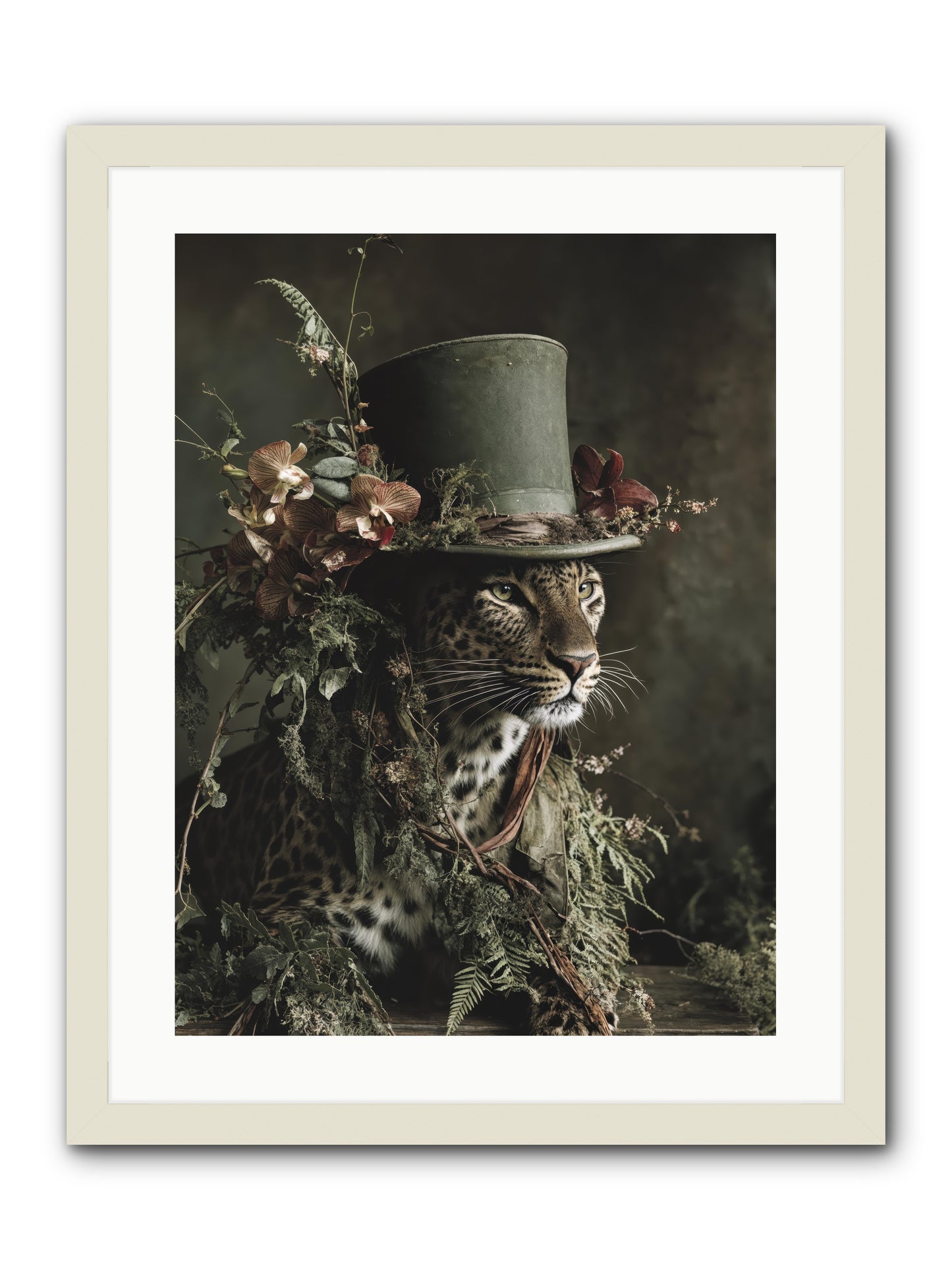 The Divine Manor -- Framed Print - White 18x24