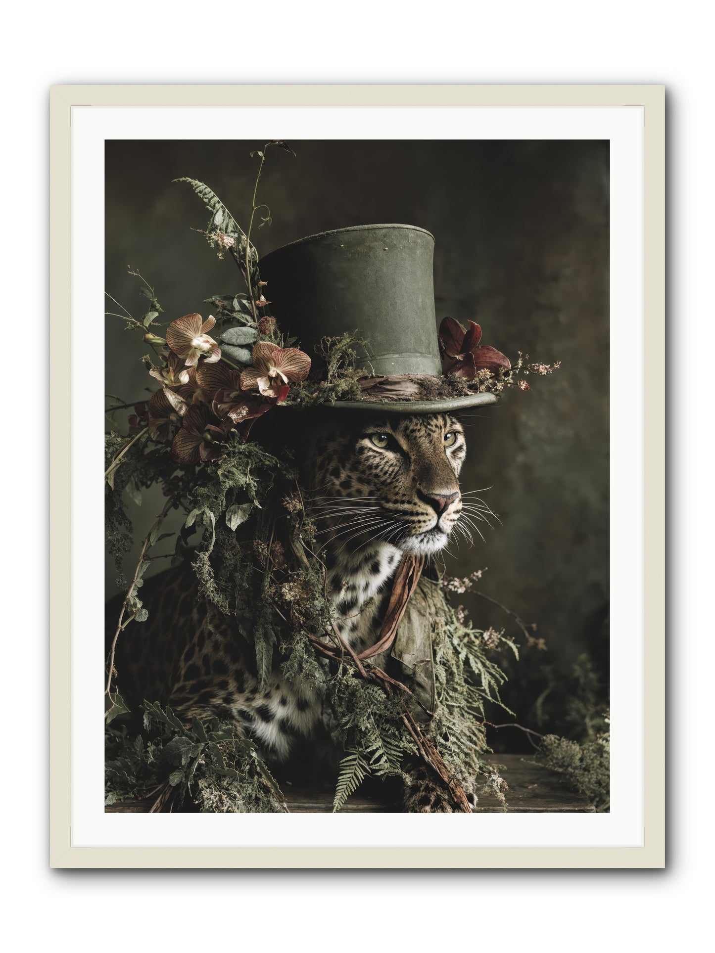 The Divine Manor -- Framed Print - White 30x40