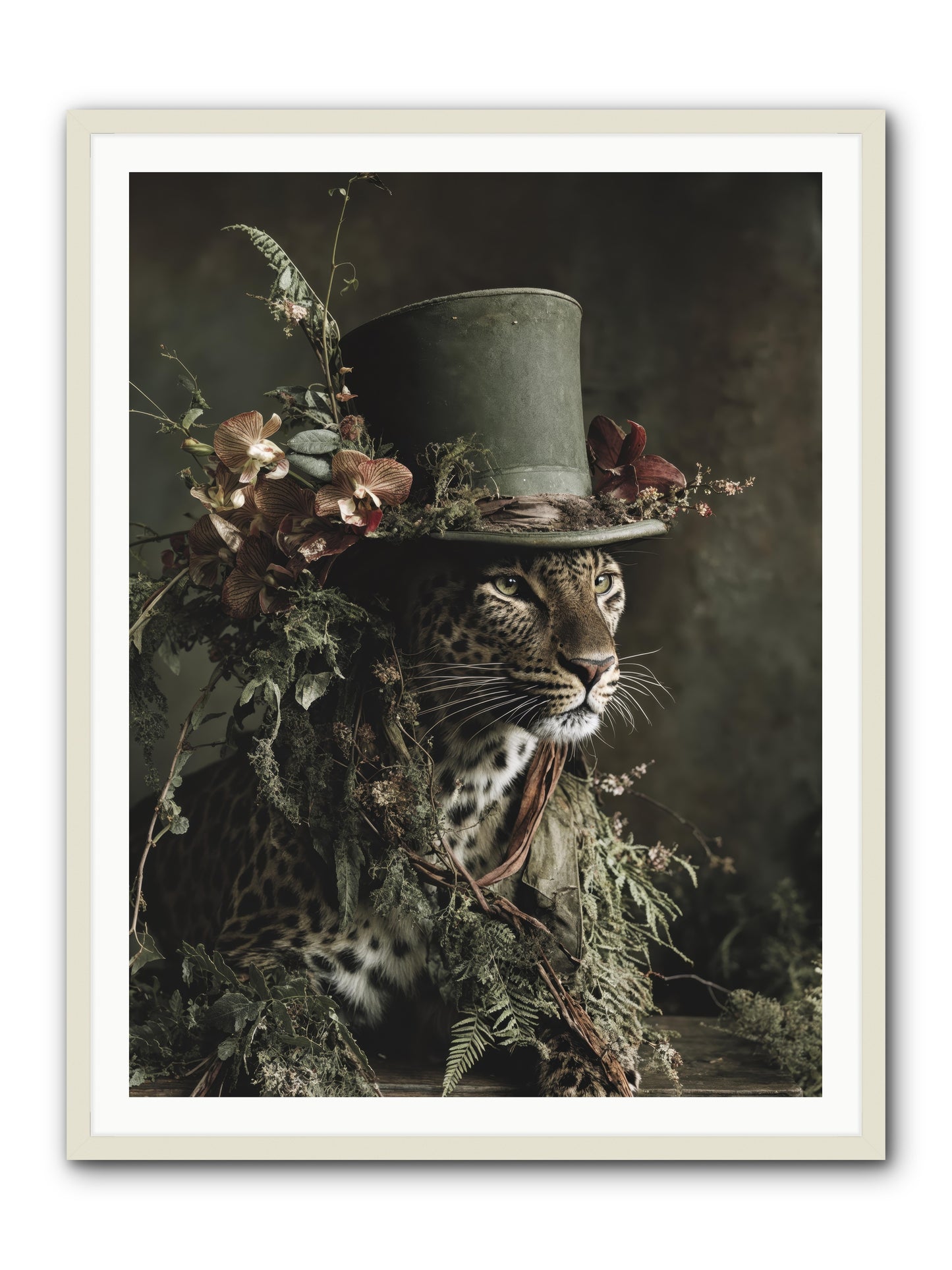 The Divine Manor -- Framed Print - White 36x48