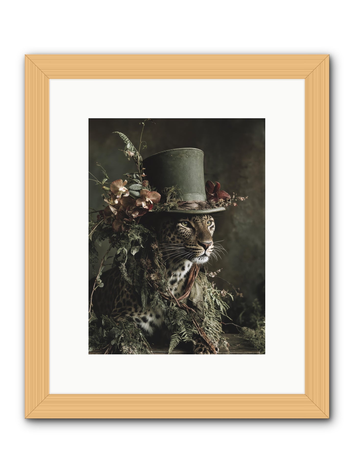 The Divine Manor -- Framed Print - Natural 9x12