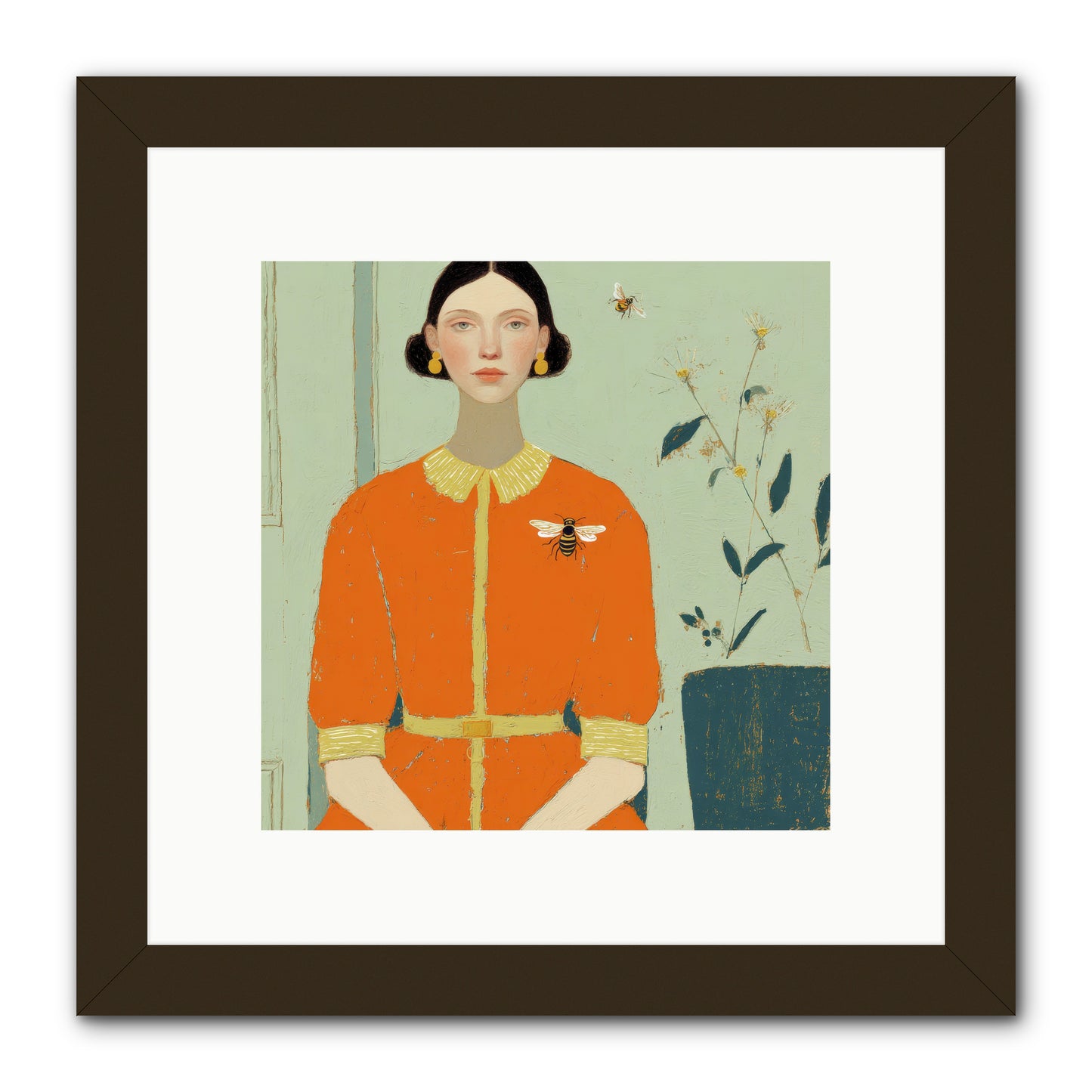 The Doe Delivered Letters -- Framed Print - Black 10x10