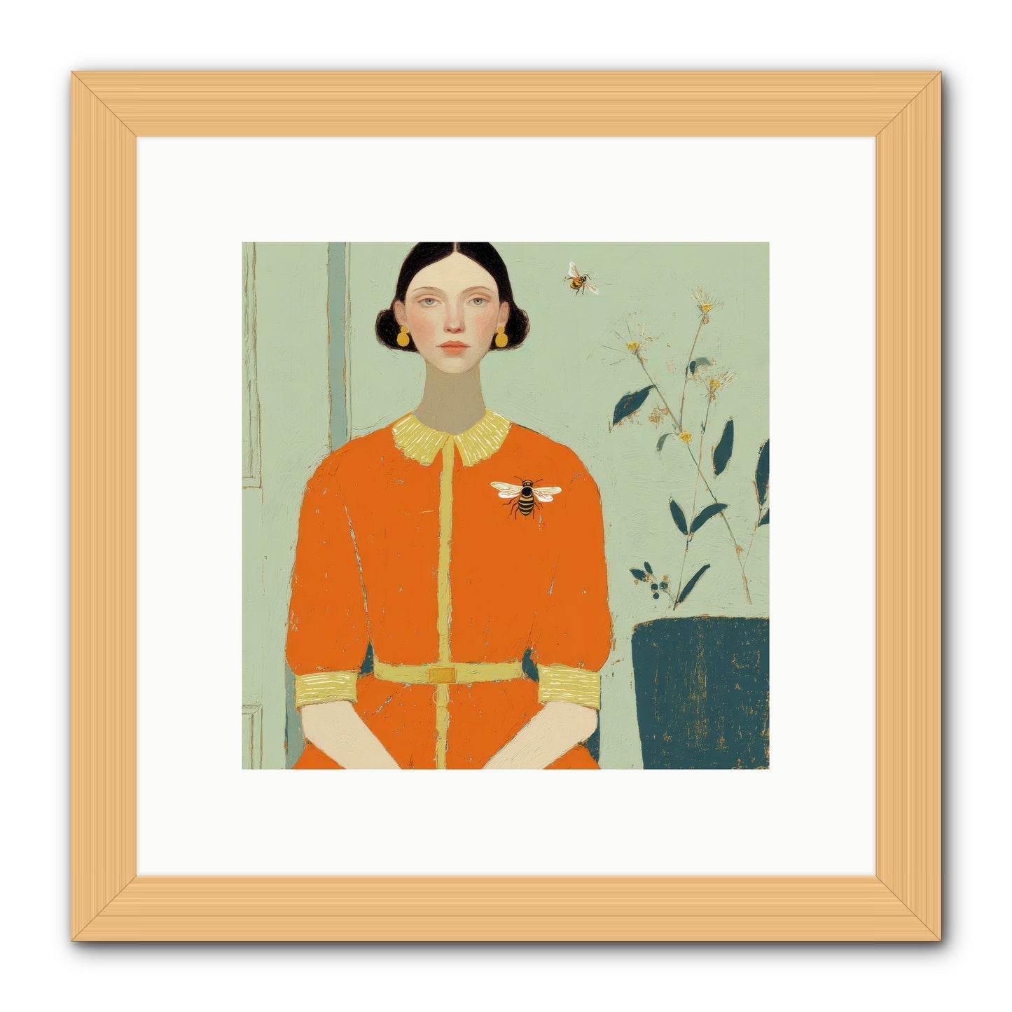 The Doe Delivered Letters -- Framed Print - Natural 10x10