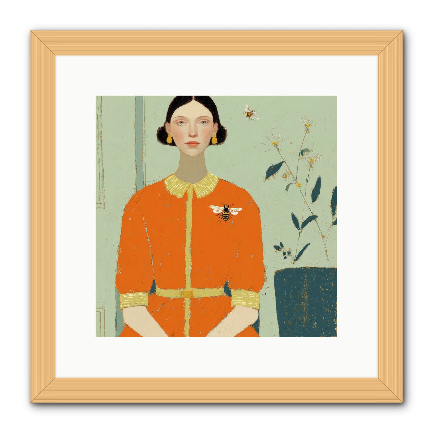 The Doe Delivered Letters -- Framed Print - Natural 12x12