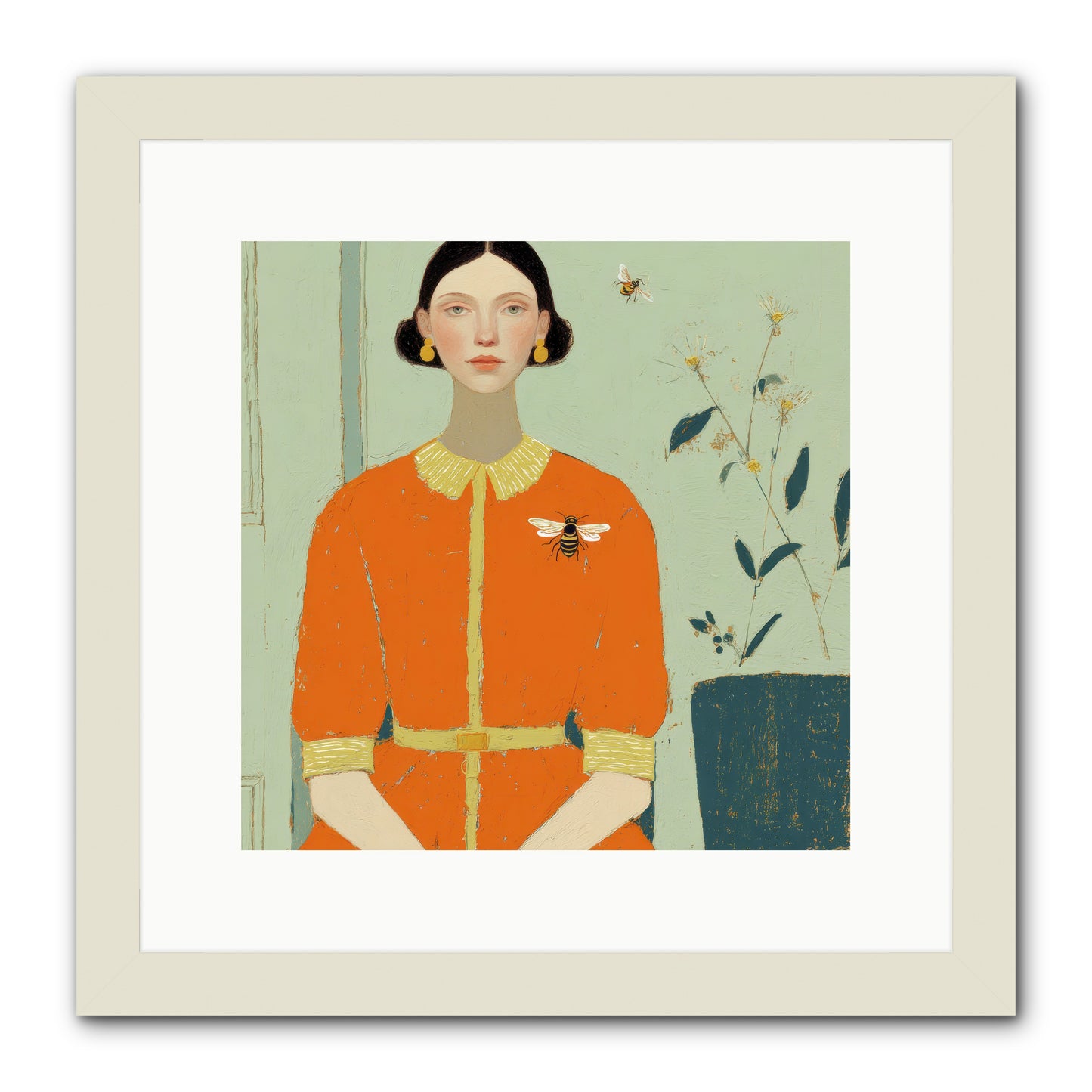 The Doe Delivered Letters -- Framed Print - White 12x12