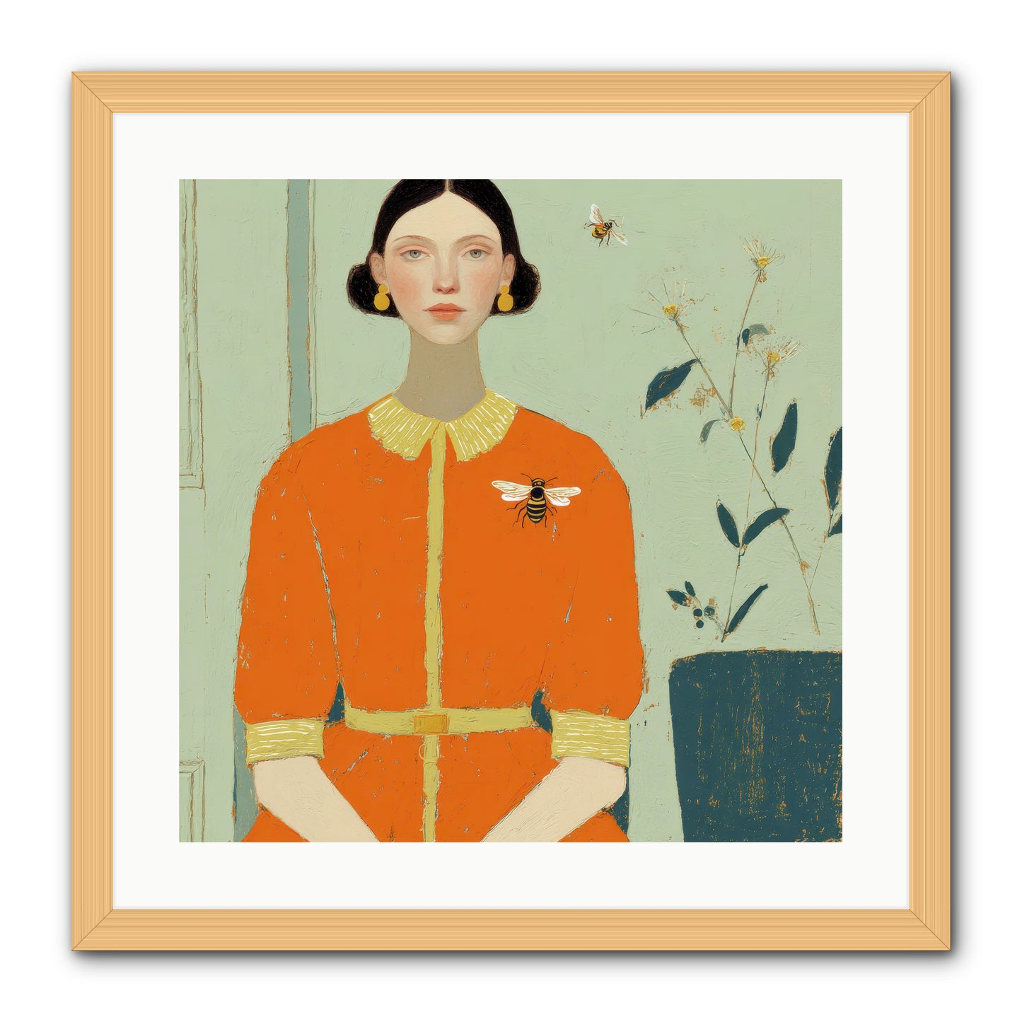 The Doe Delivered Letters -- Framed Print - Natural 20x20