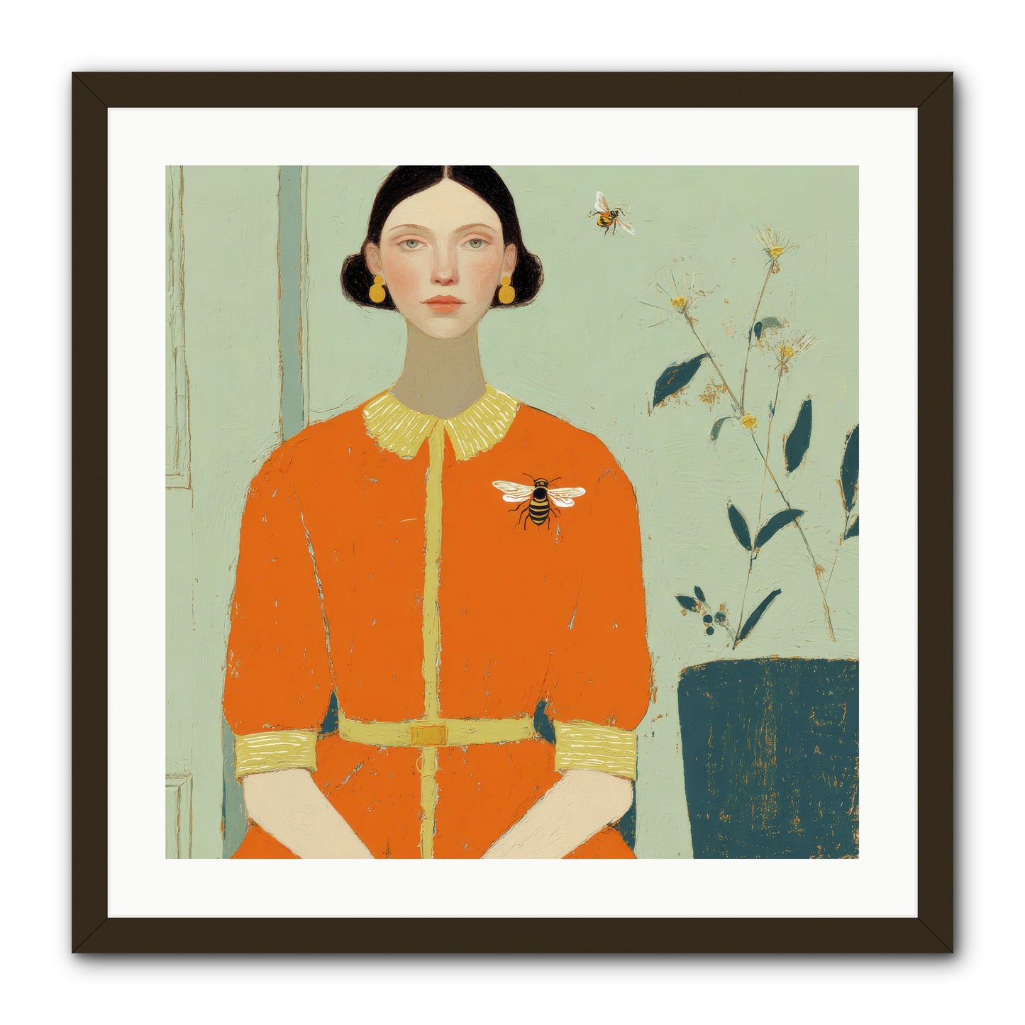 The Doe Delivered Letters -- Framed Print - Black 24x24
