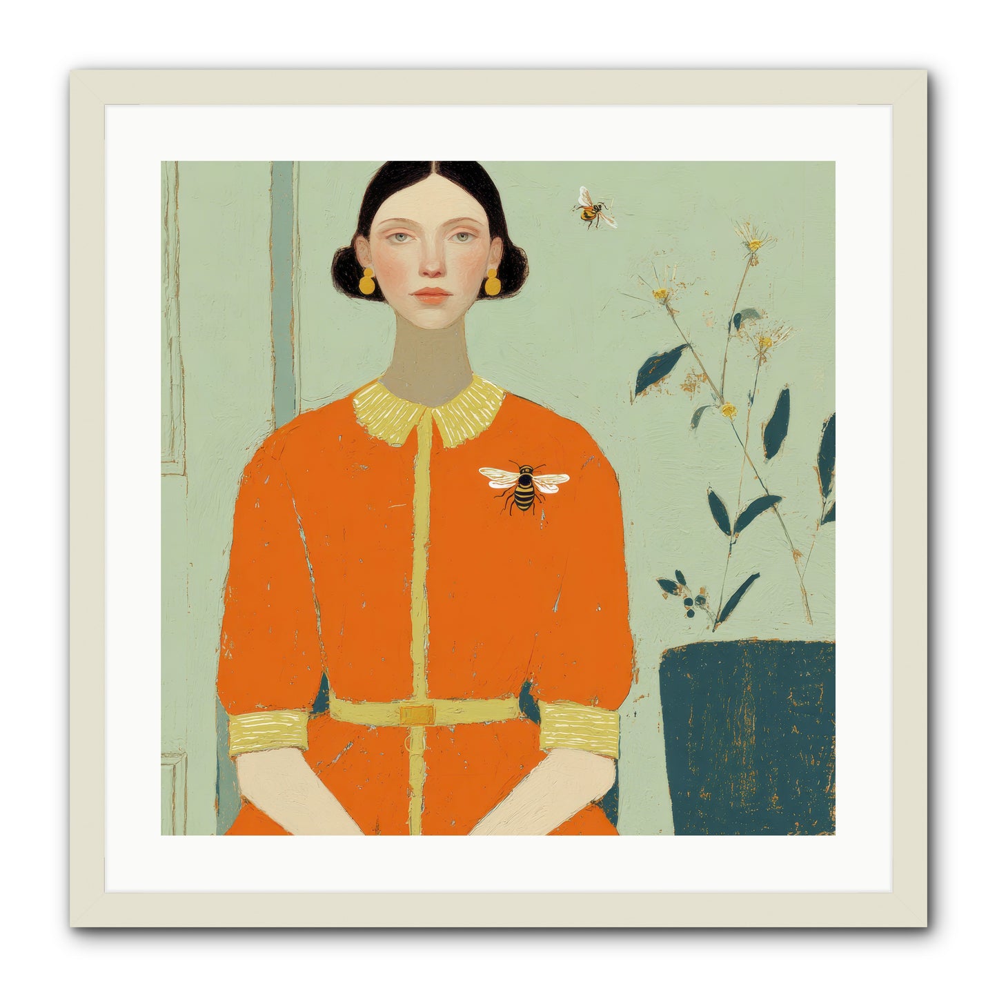 The Doe Delivered Letters -- Framed Print - White 24x24