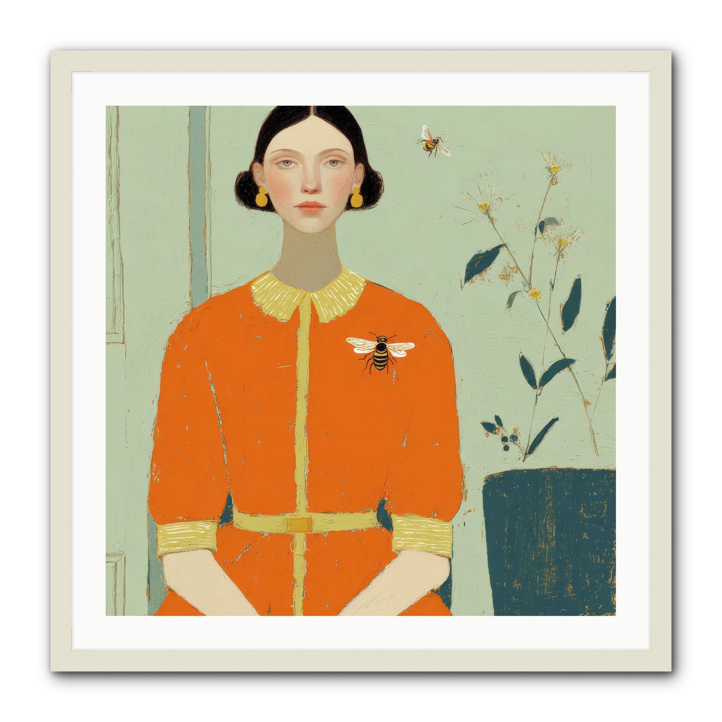 The Doe Delivered Letters -- Framed Print - White 30x30