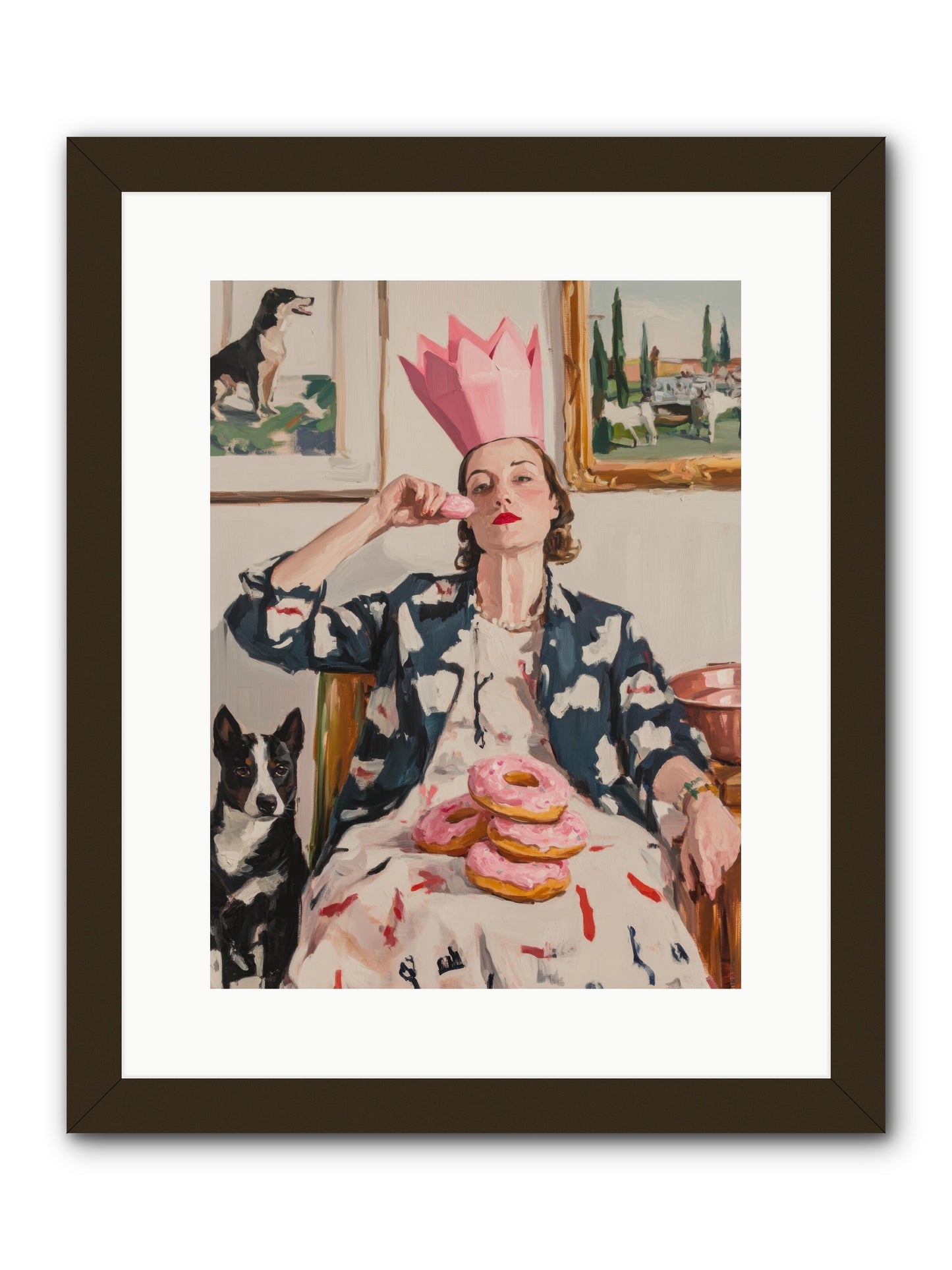 The Donut Diarist -- Framed Print - Black 12x16
